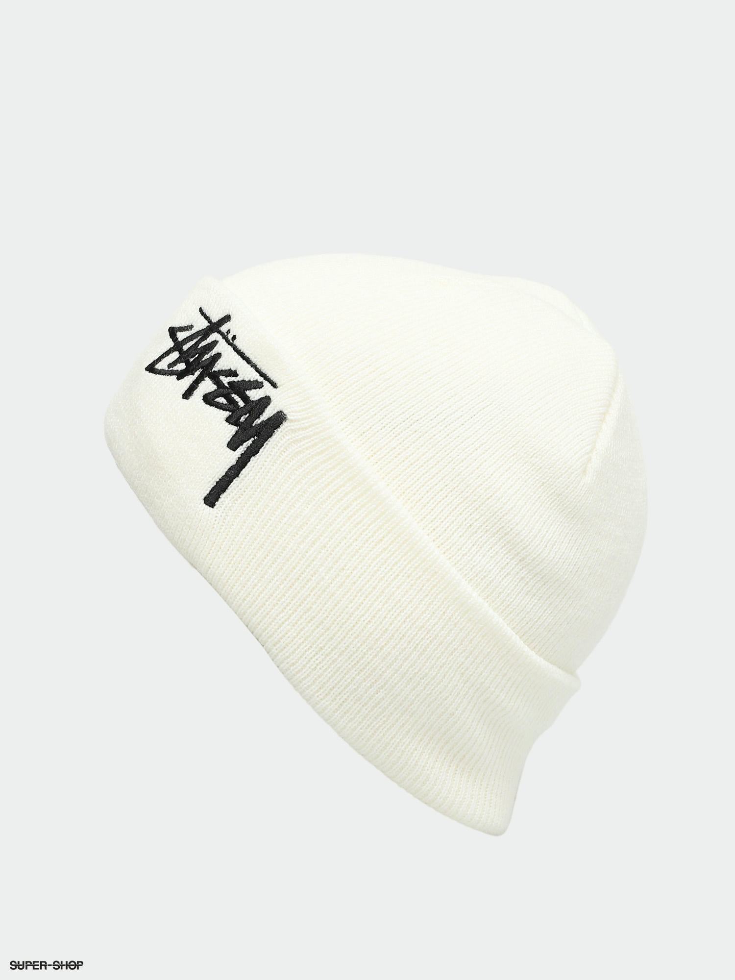 Stussy Big Stock Cuff Beanie (off white)