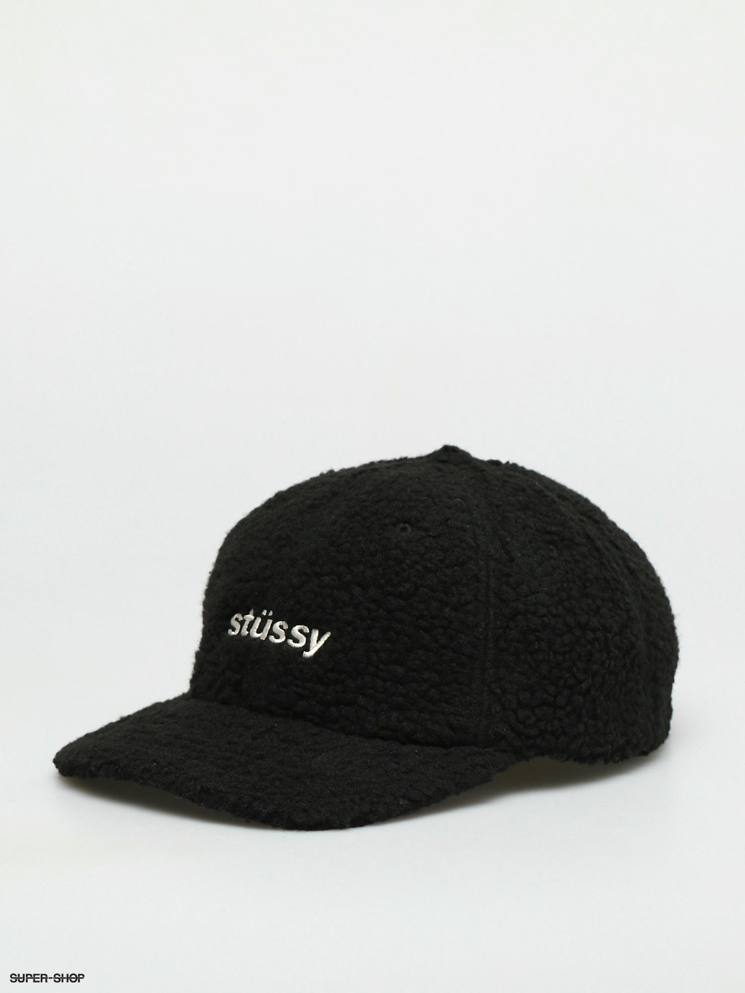 Stussy Sherpa Fleece Low Pro ZD Cap (black)