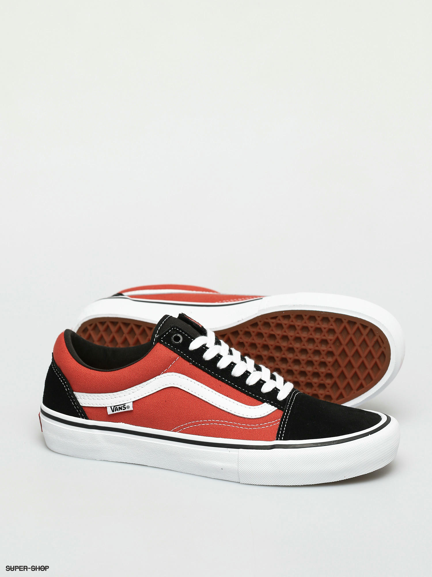 vans shoes red and black laces