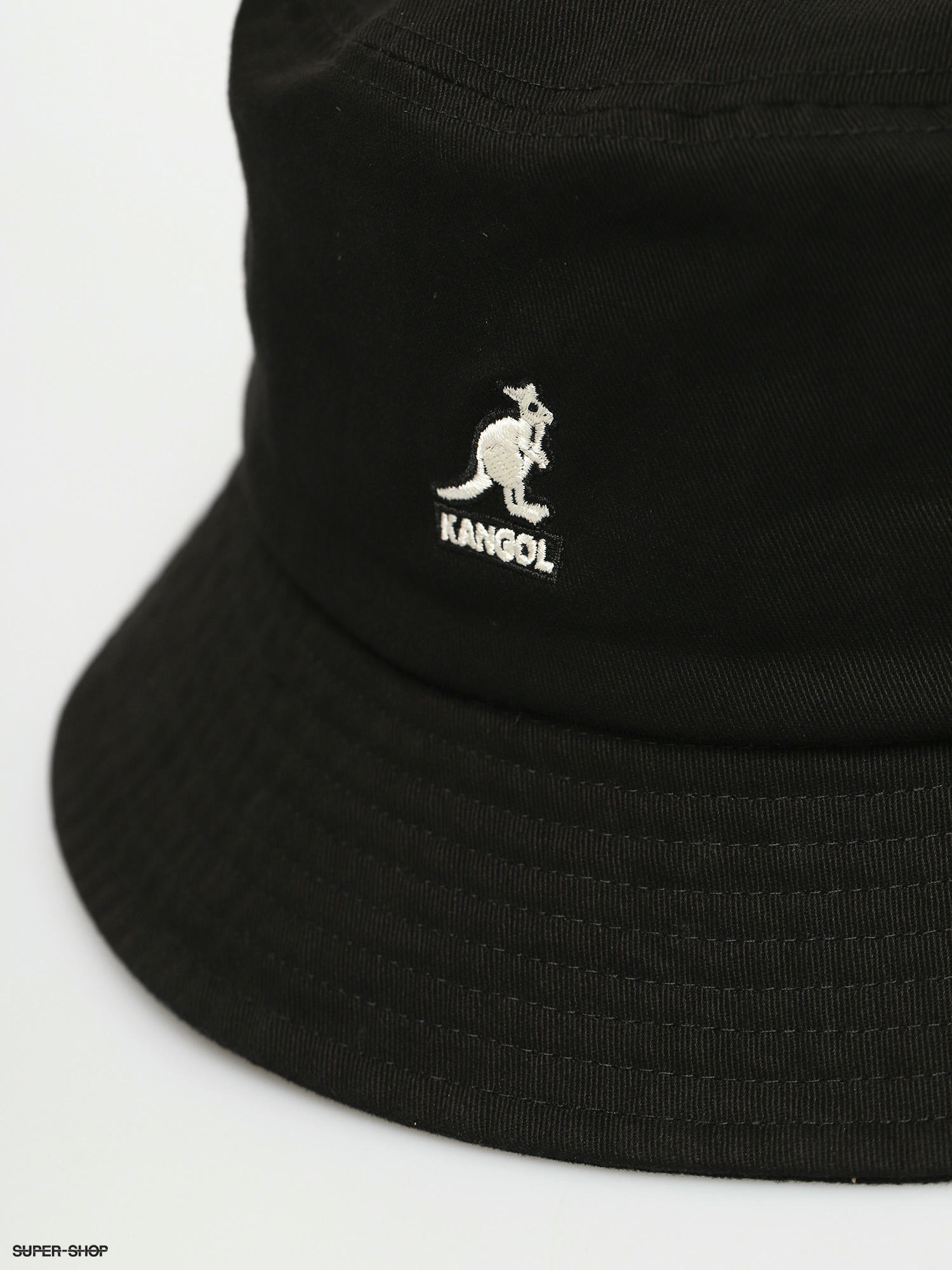 Kangol black best sale bucket hat