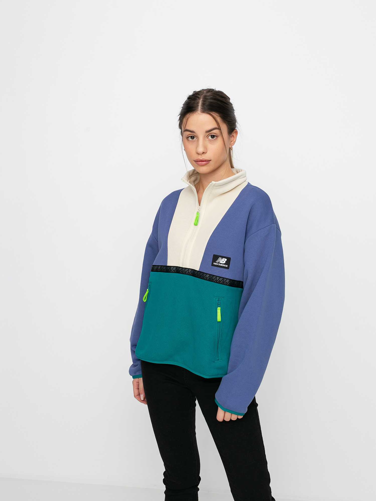 New Balance Terrain Reverse 1/4 Zip Sweatshirt Wmn (purple)