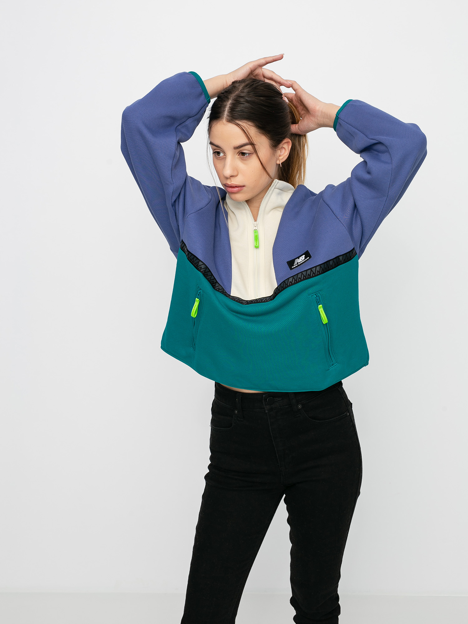 New Balance Terrain Reverse 1/4 Zip Sweatshirt Wmn (purple)