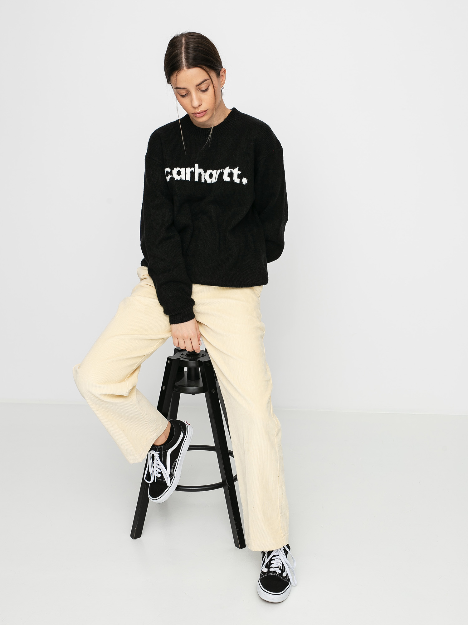 Carhartt WIP Typeface Sweater Wmn (black/wax)