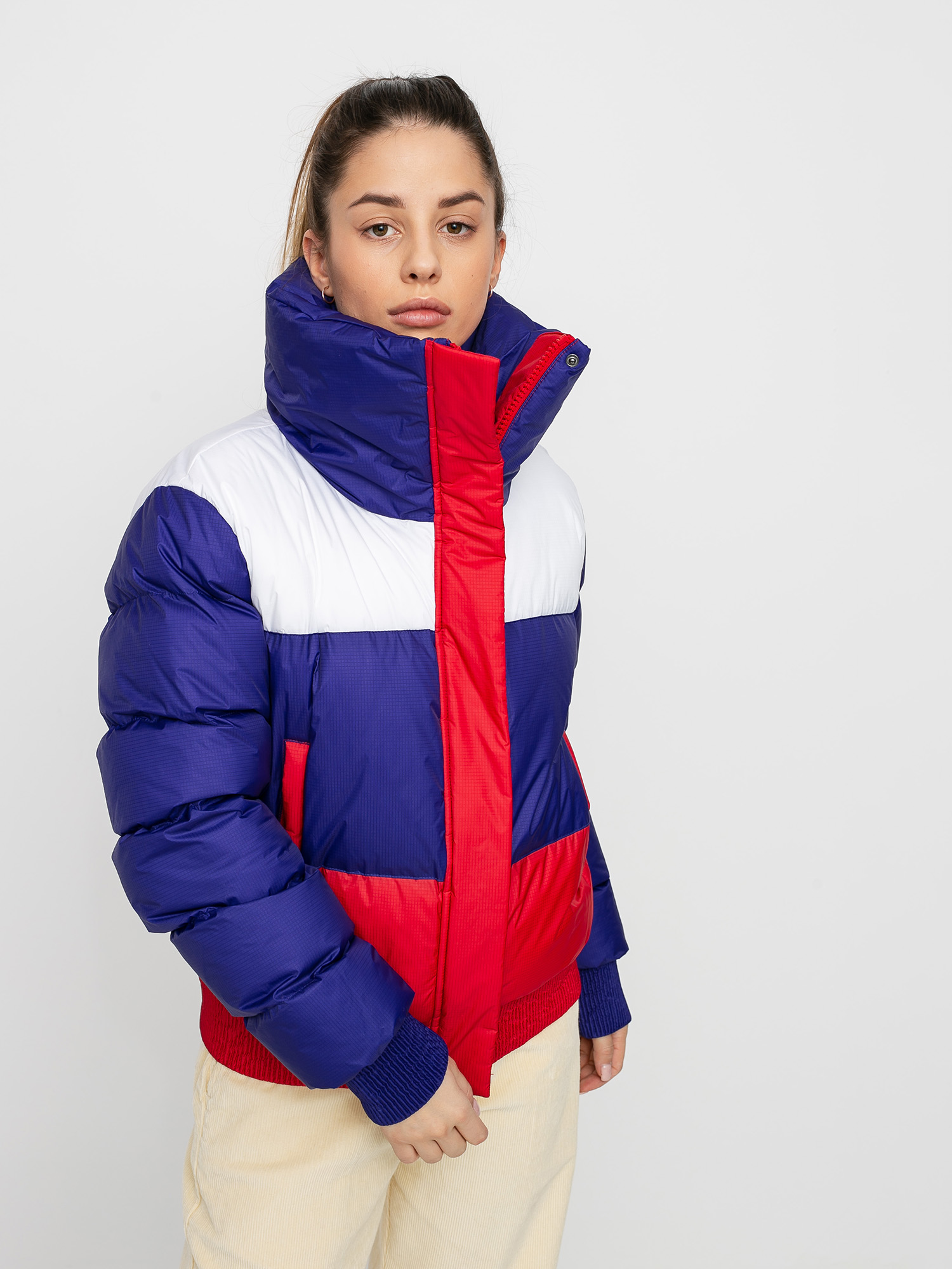 champion padded colour block jacket junior