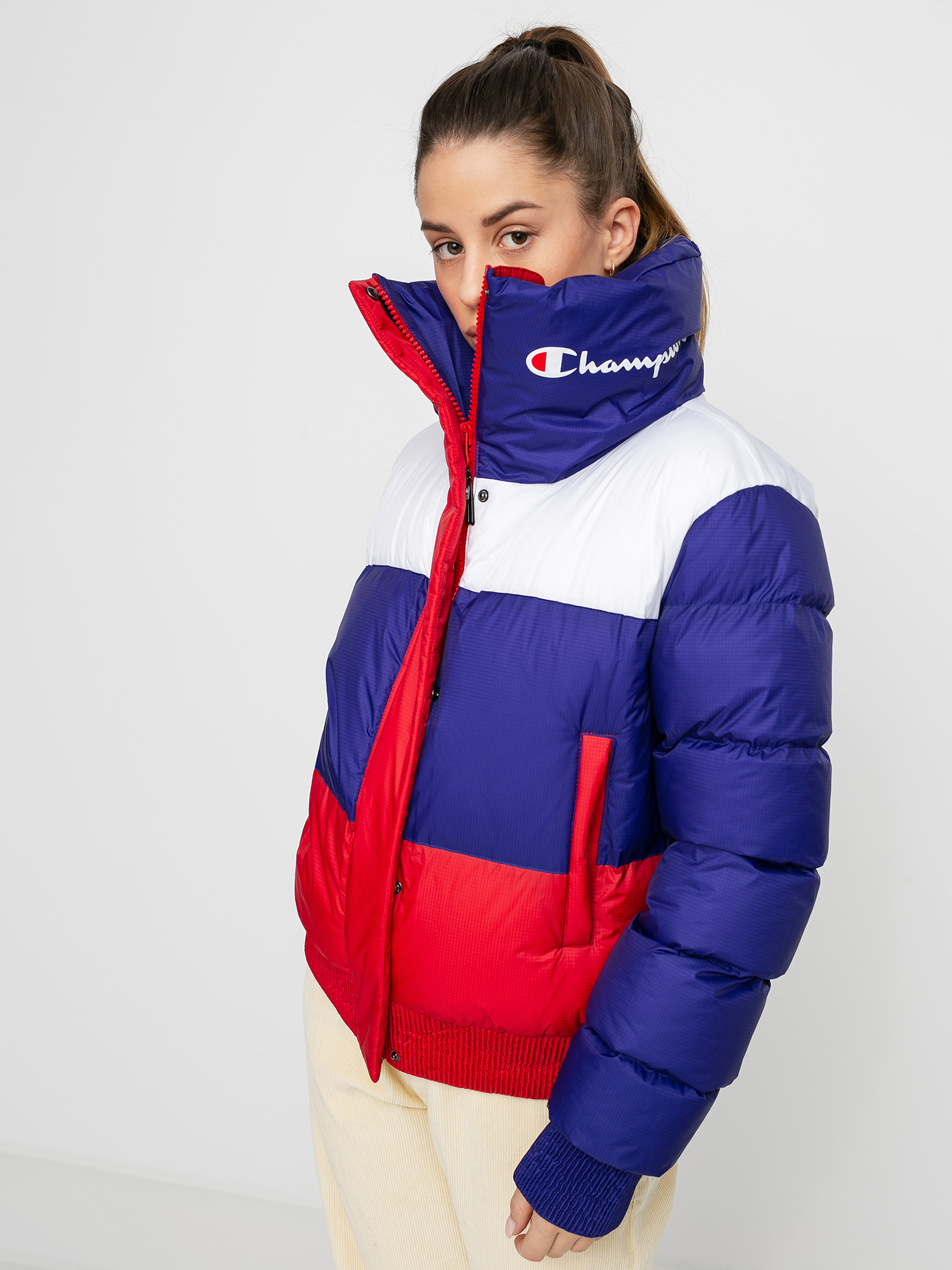 Champion Jacket 113447 Jacket Wmn (scbl/wht/ryr)