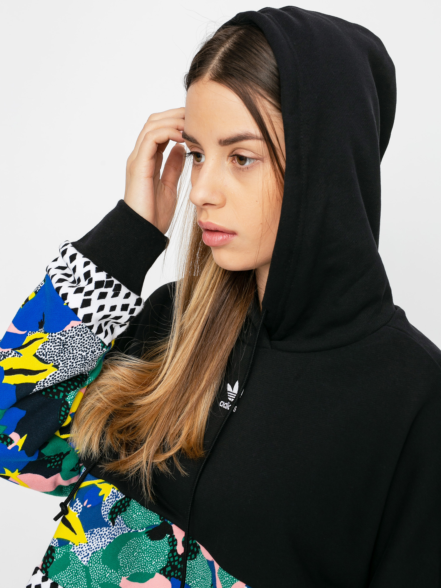 adidas Originals Cropped HD Hoodie Wmn black (black/multco)