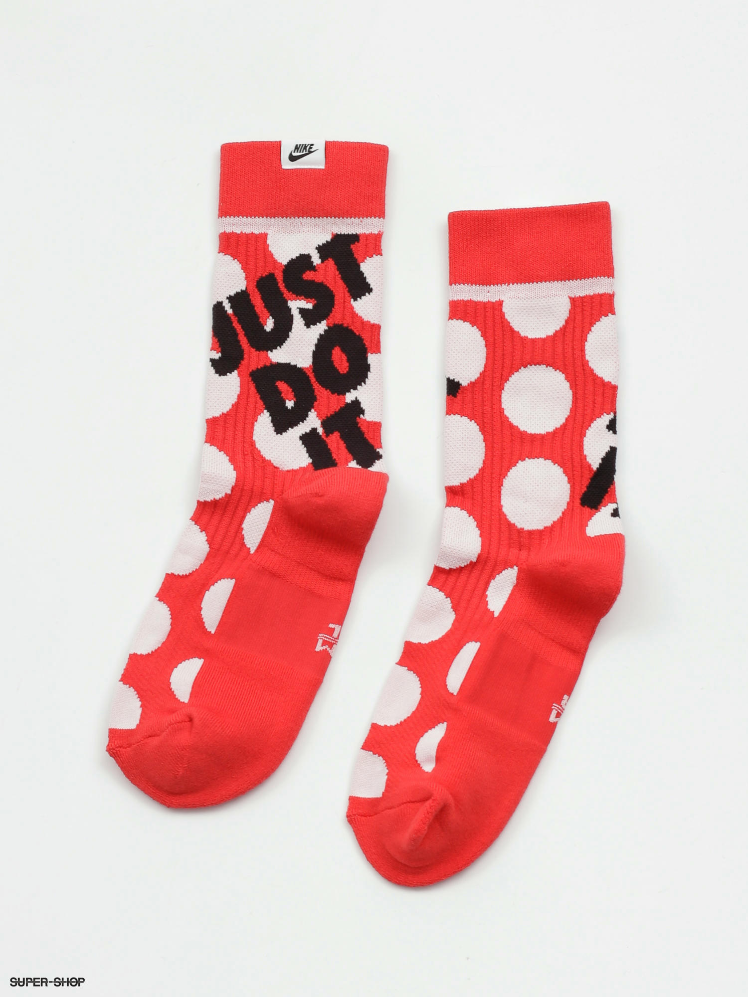 nike black and red socks