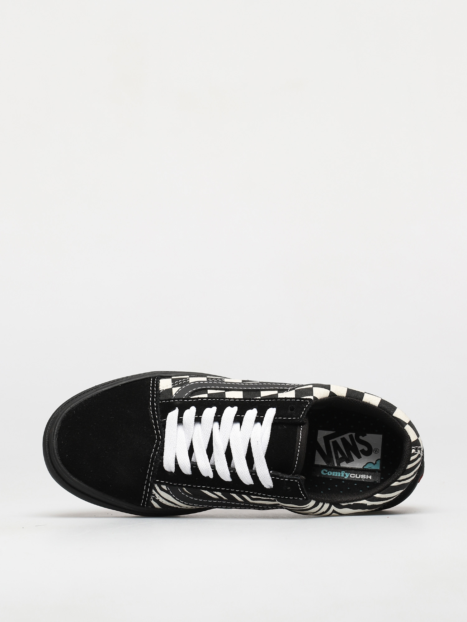 Vans Comfycush Old Skool Shoes (mixed media/antque/wht/blk)