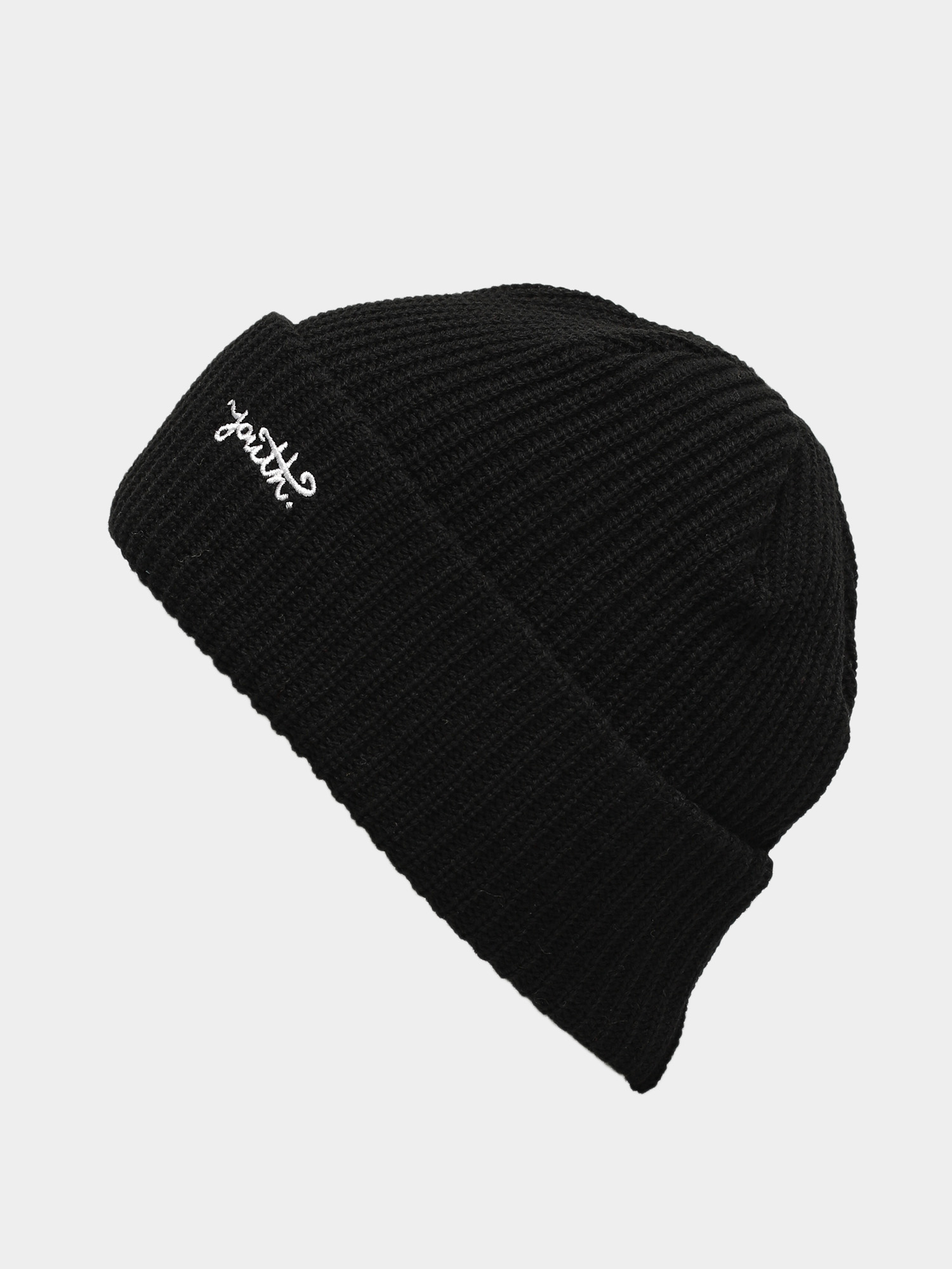 youth black beanie