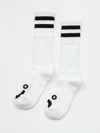 Polar Skate Happy Sad Long Socks (white)