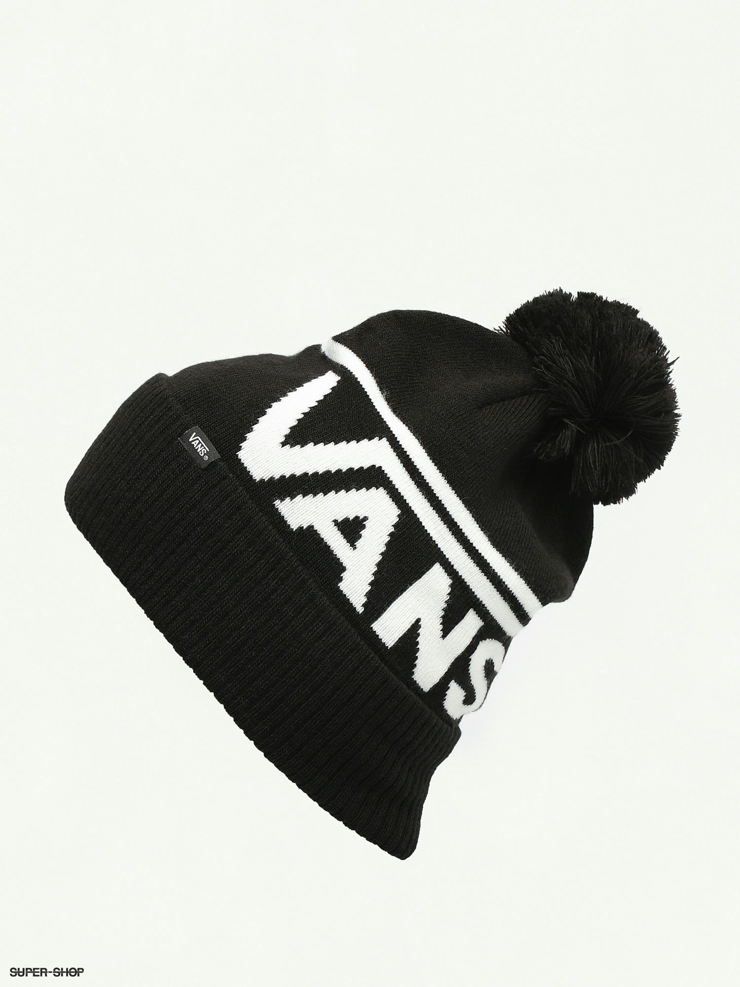 vans stripe pom beanie