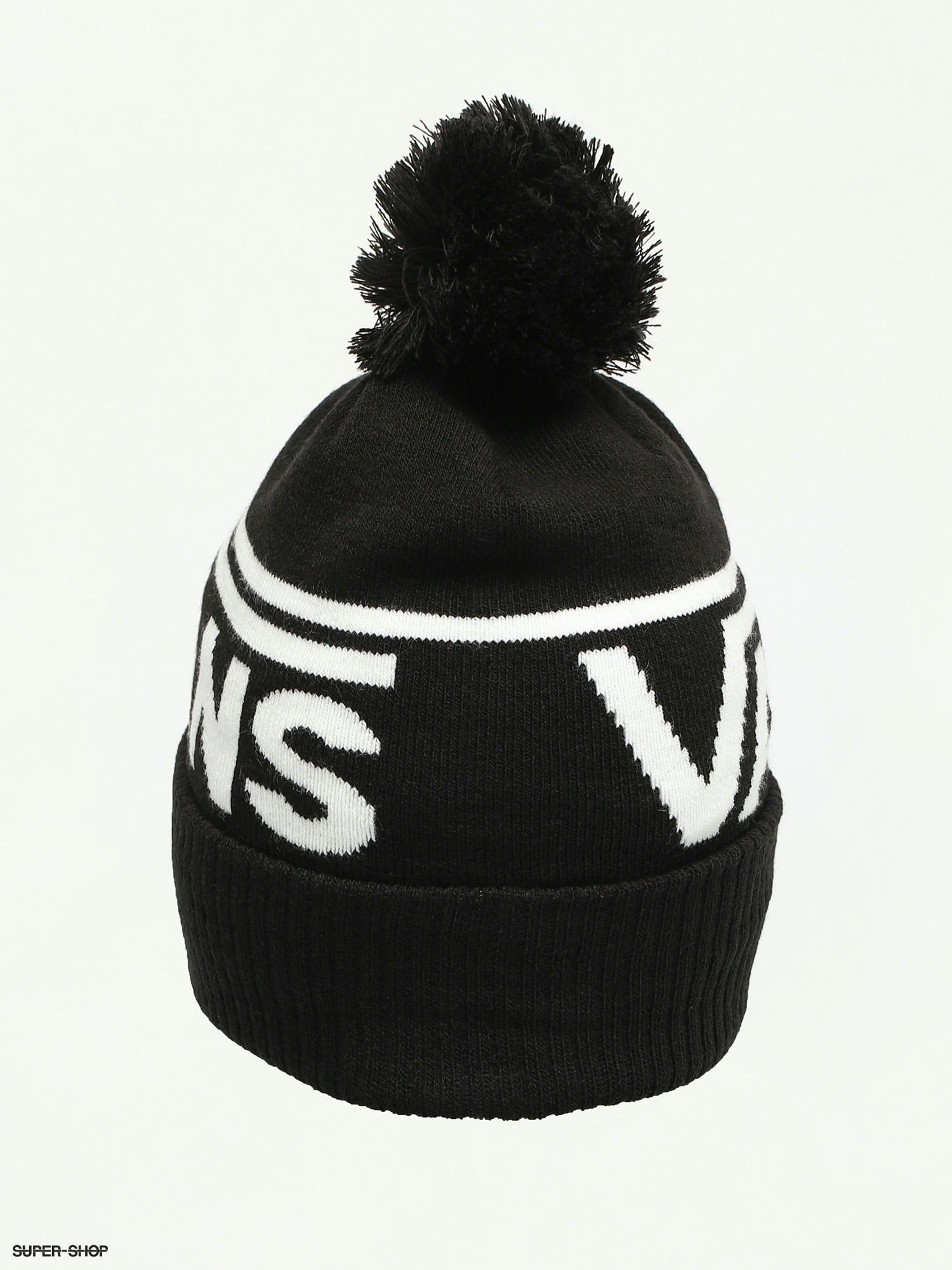 vans stripe pom beanie