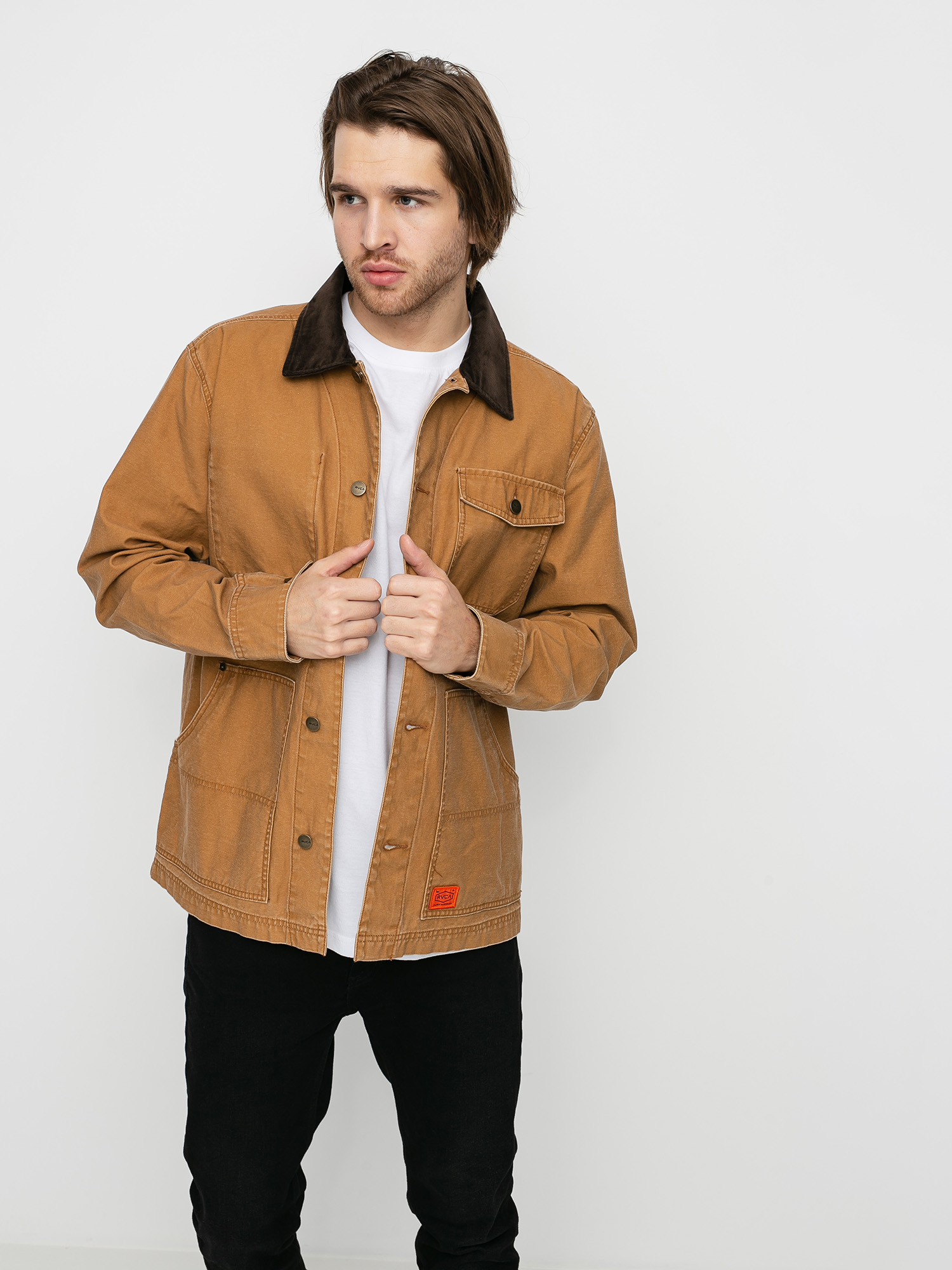 RVCA Chainmail Chore Jacket (camel)