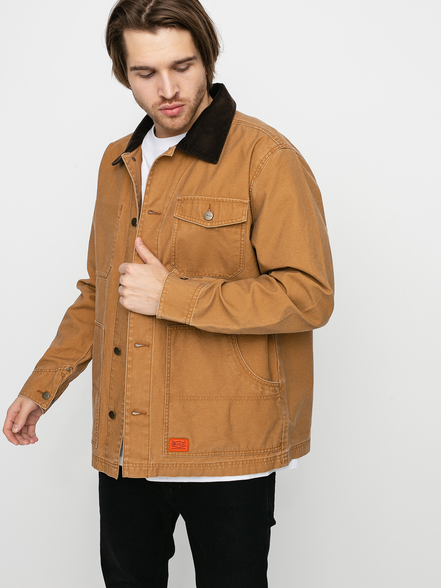 RVCA Chainmail Chore Jacket (camel)