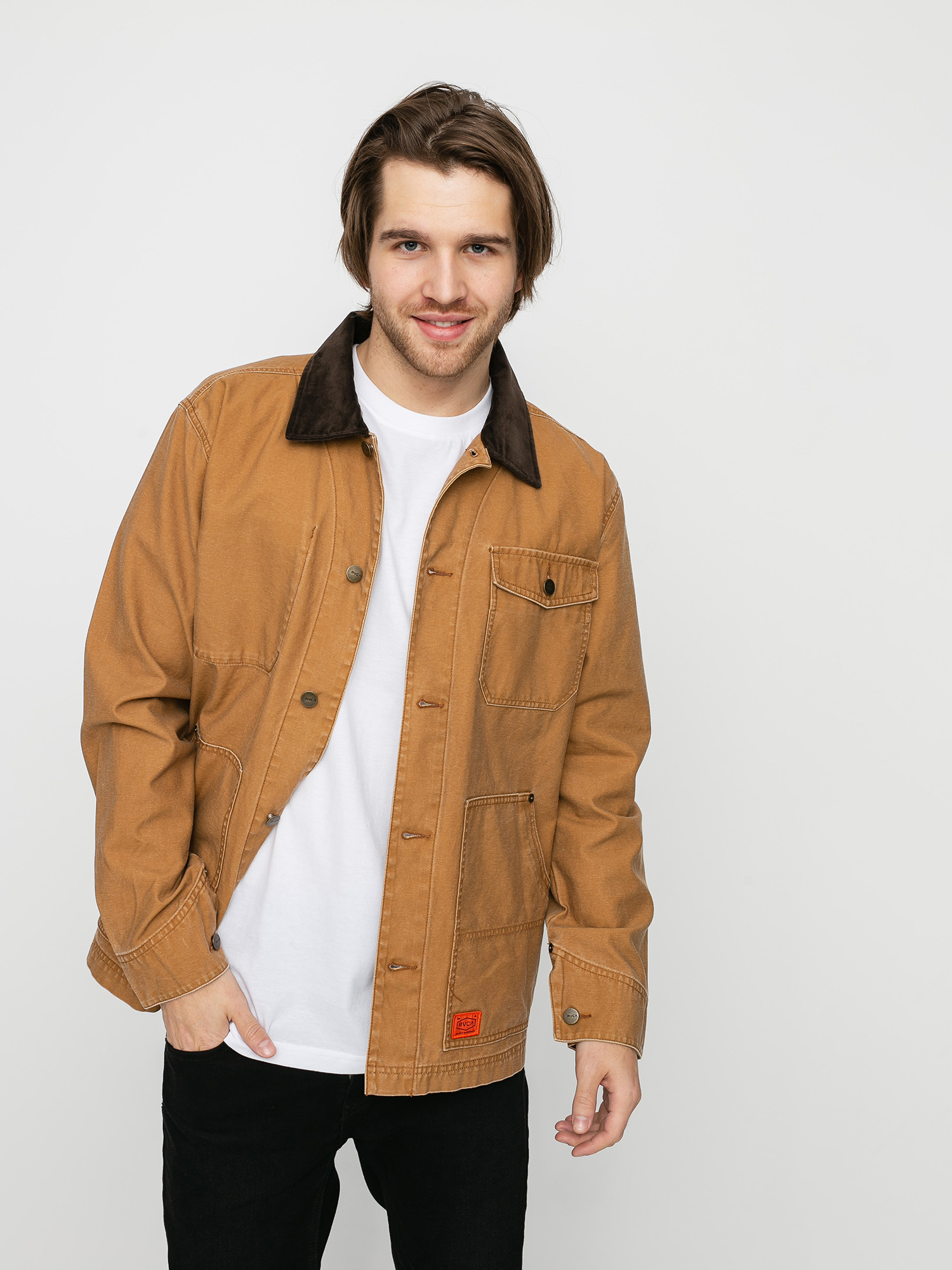 RVCA Chainmail Chore Jacket (camel)