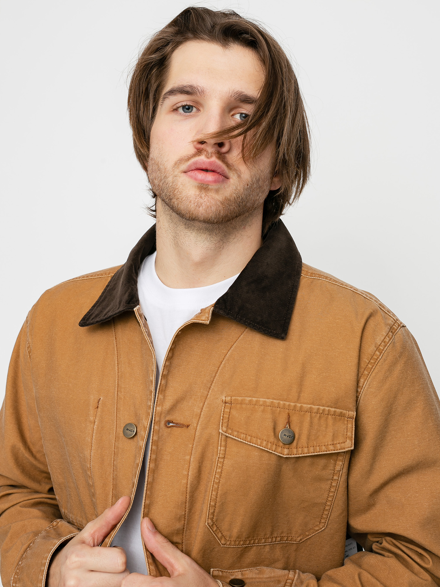 RVCA Chainmail Chore Jacket (camel)