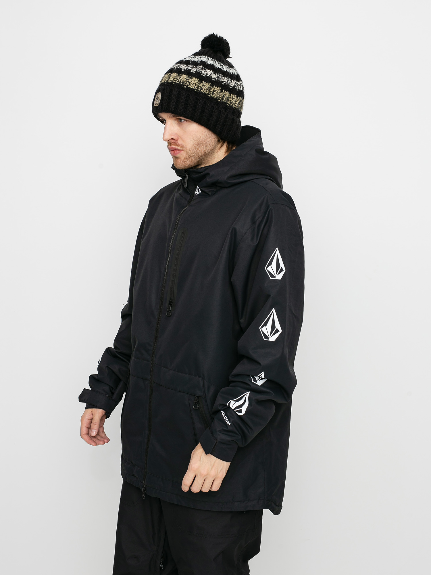 volcom snowboard jacket black