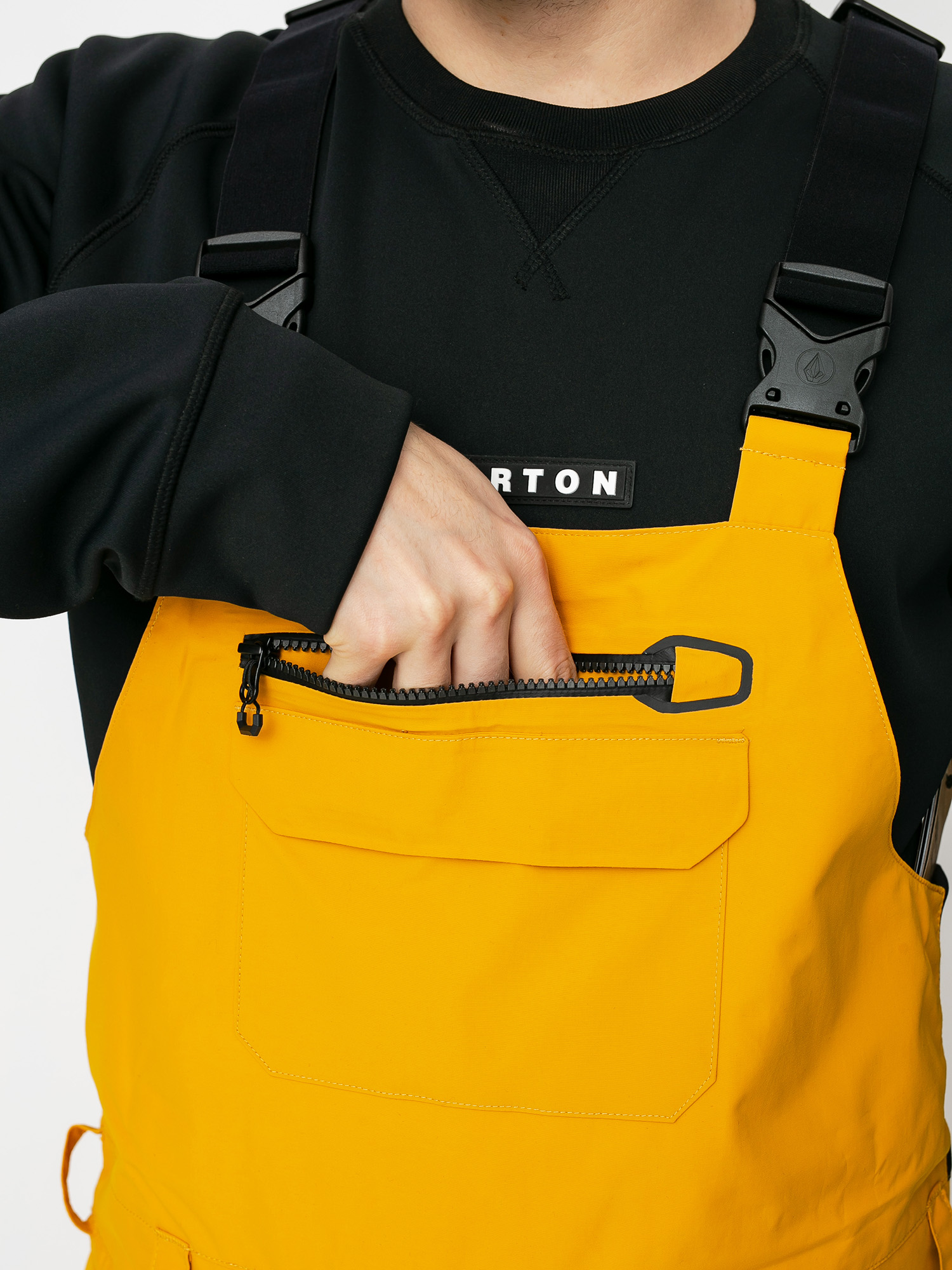 Mens Volcom Rain Gore Bib Overall Snowboard pants (resin gold)