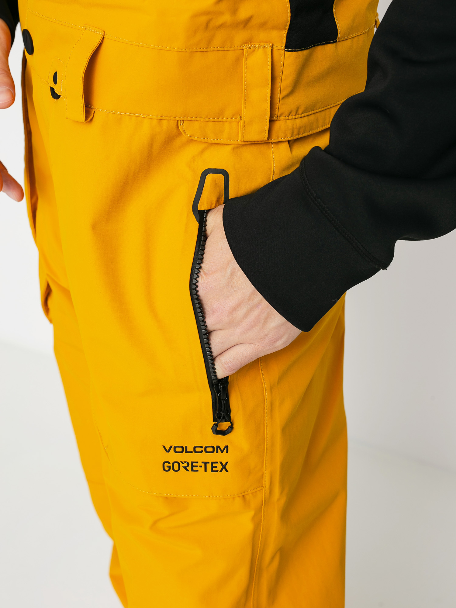 Mens Volcom Rain Gore Bib Overall Snowboard pants (resin gold)