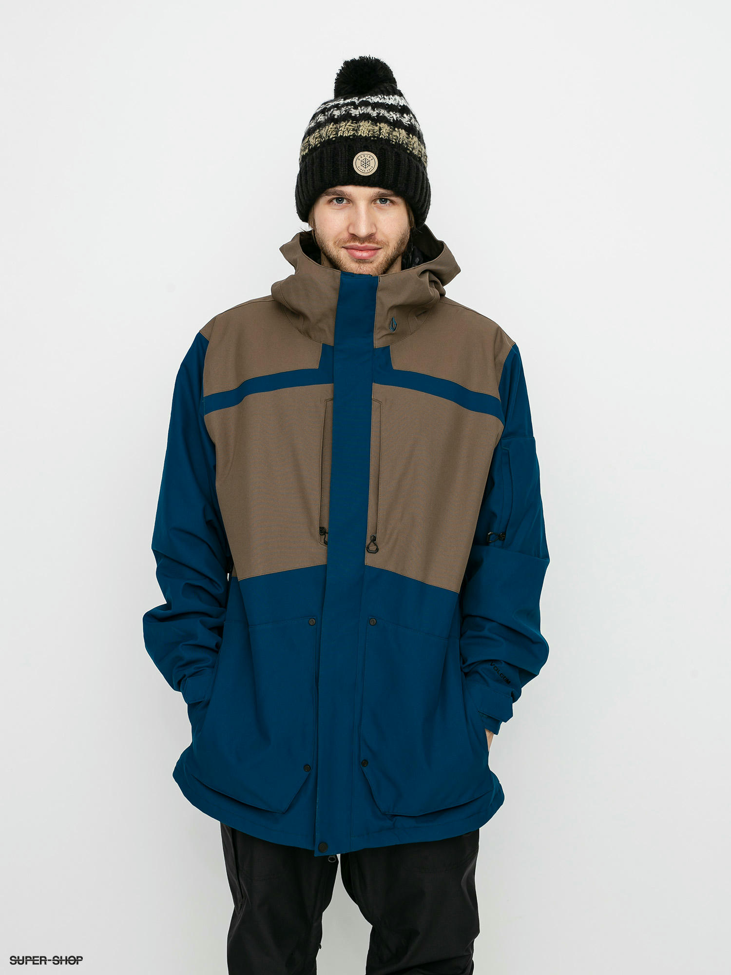 navy blue snowboard jacket