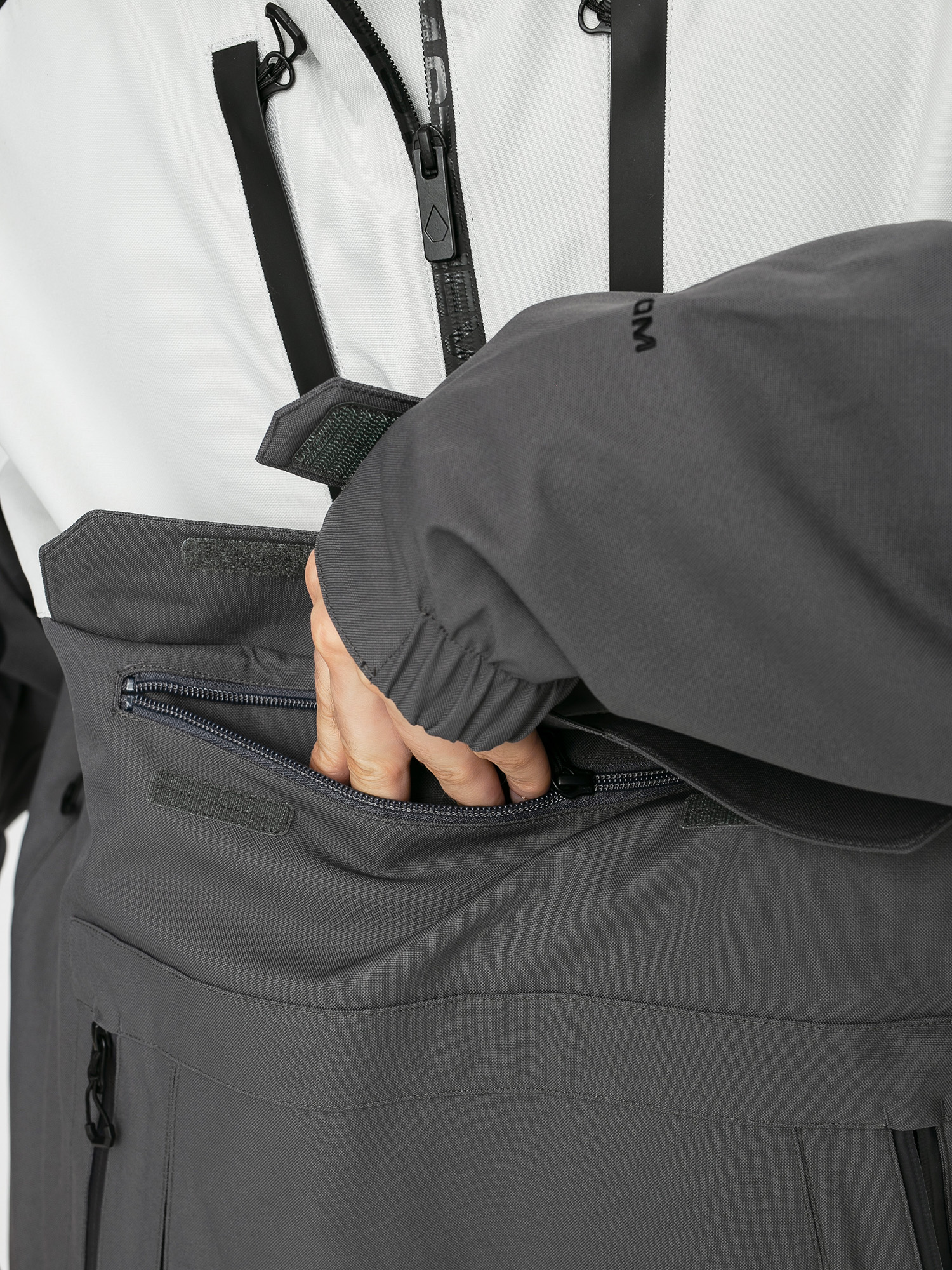 Mens Volcom Brighton Pullover Snowboard jacket (grey)