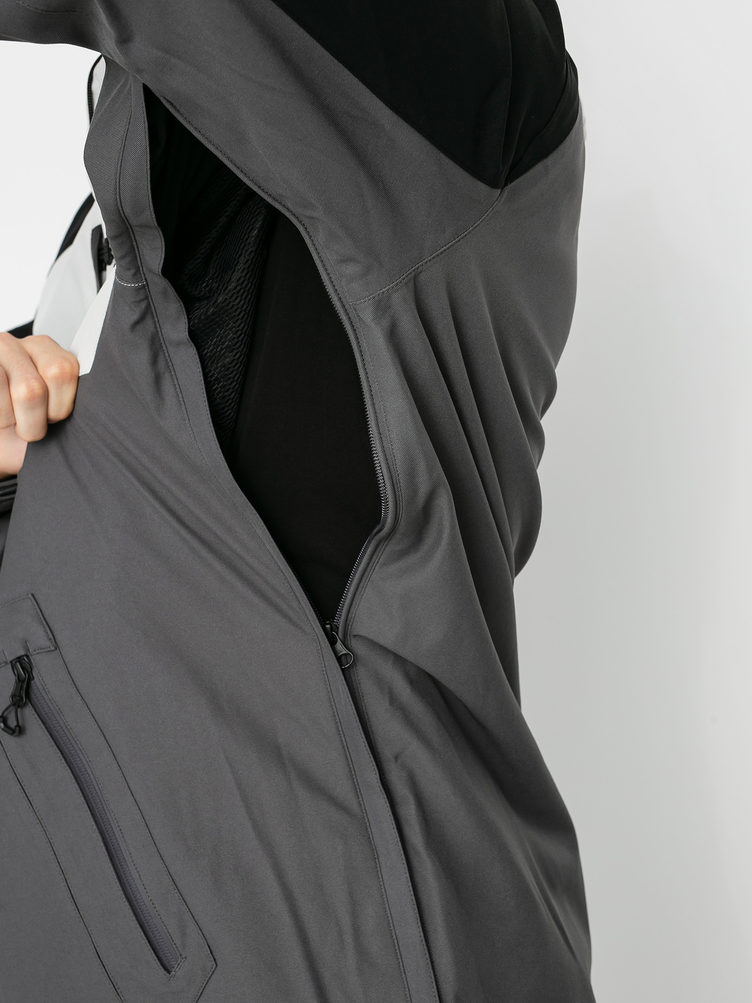 Mens Volcom Brighton Pullover Snowboard jacket (grey)