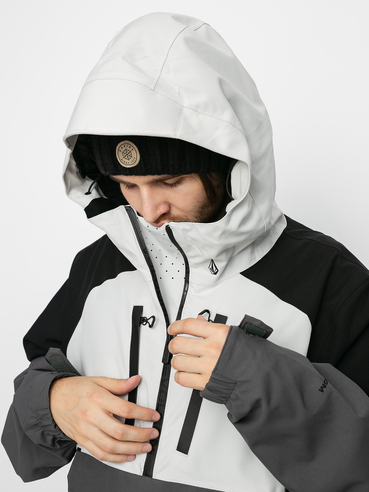 Mens Volcom Brighton Pullover Snowboard jacket (grey)