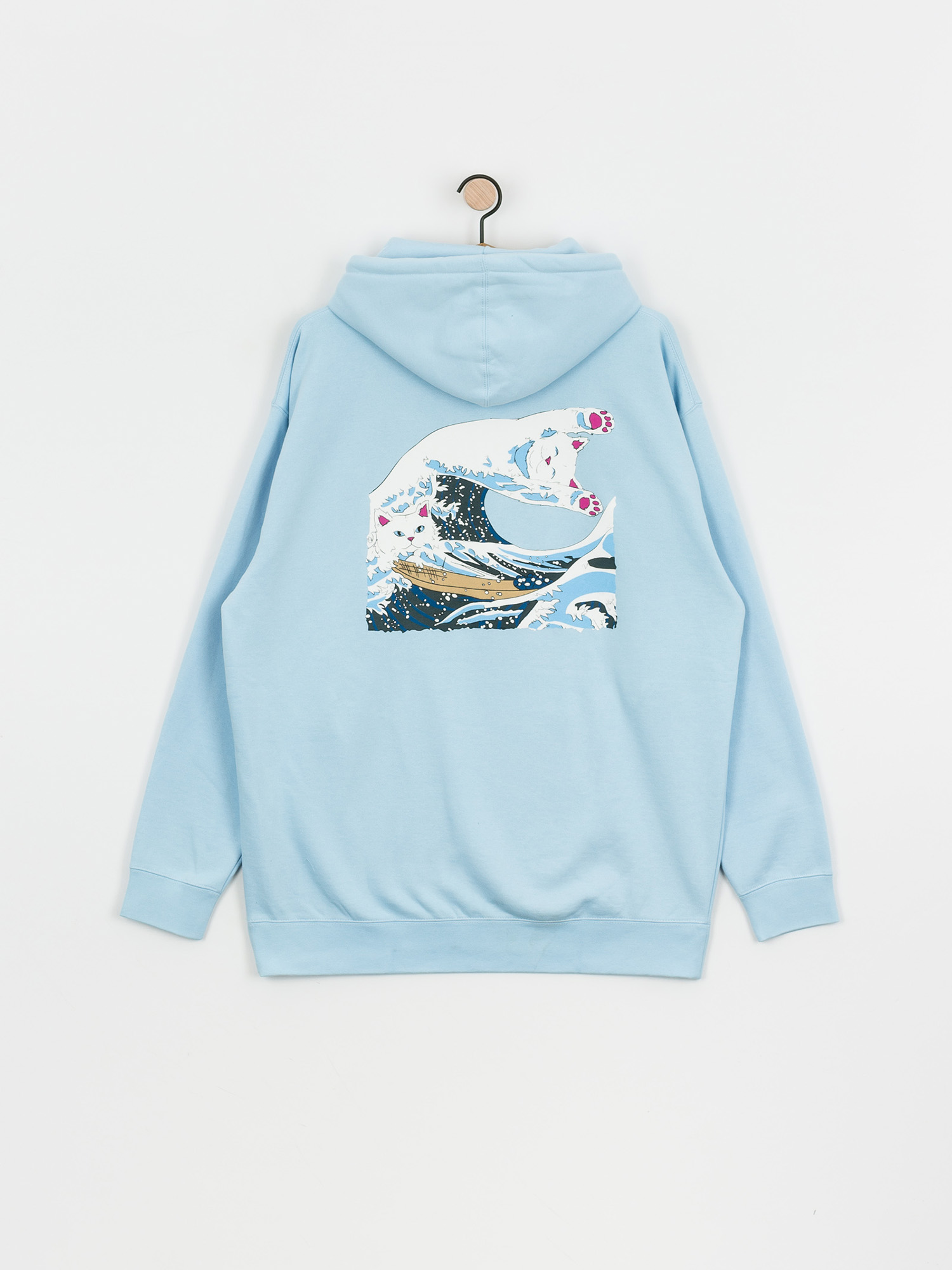 RipNDip Great Wave HD Hoodie (baby blue)