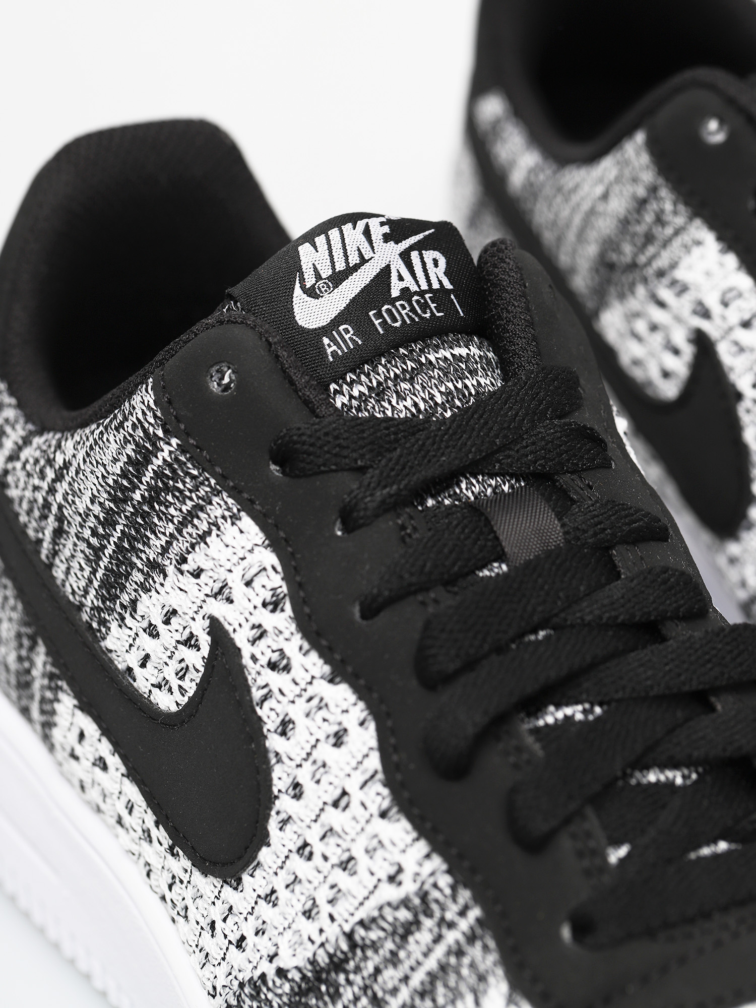 Nike Af1 Flyknit Low Shoes (black/pure platinum black white)