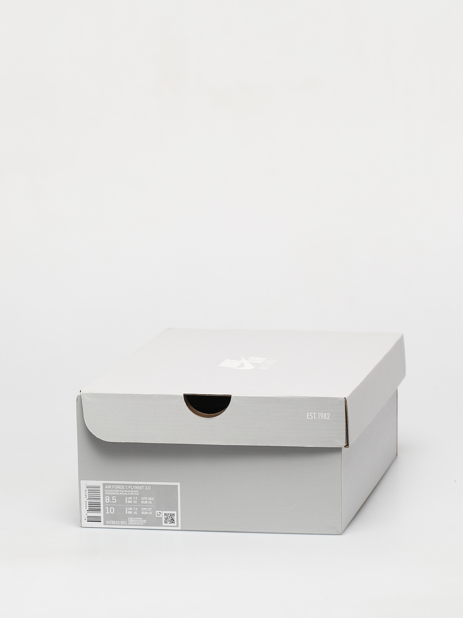 Nike Af1 Flyknit Low Schuhe (black/pure platinum black white)