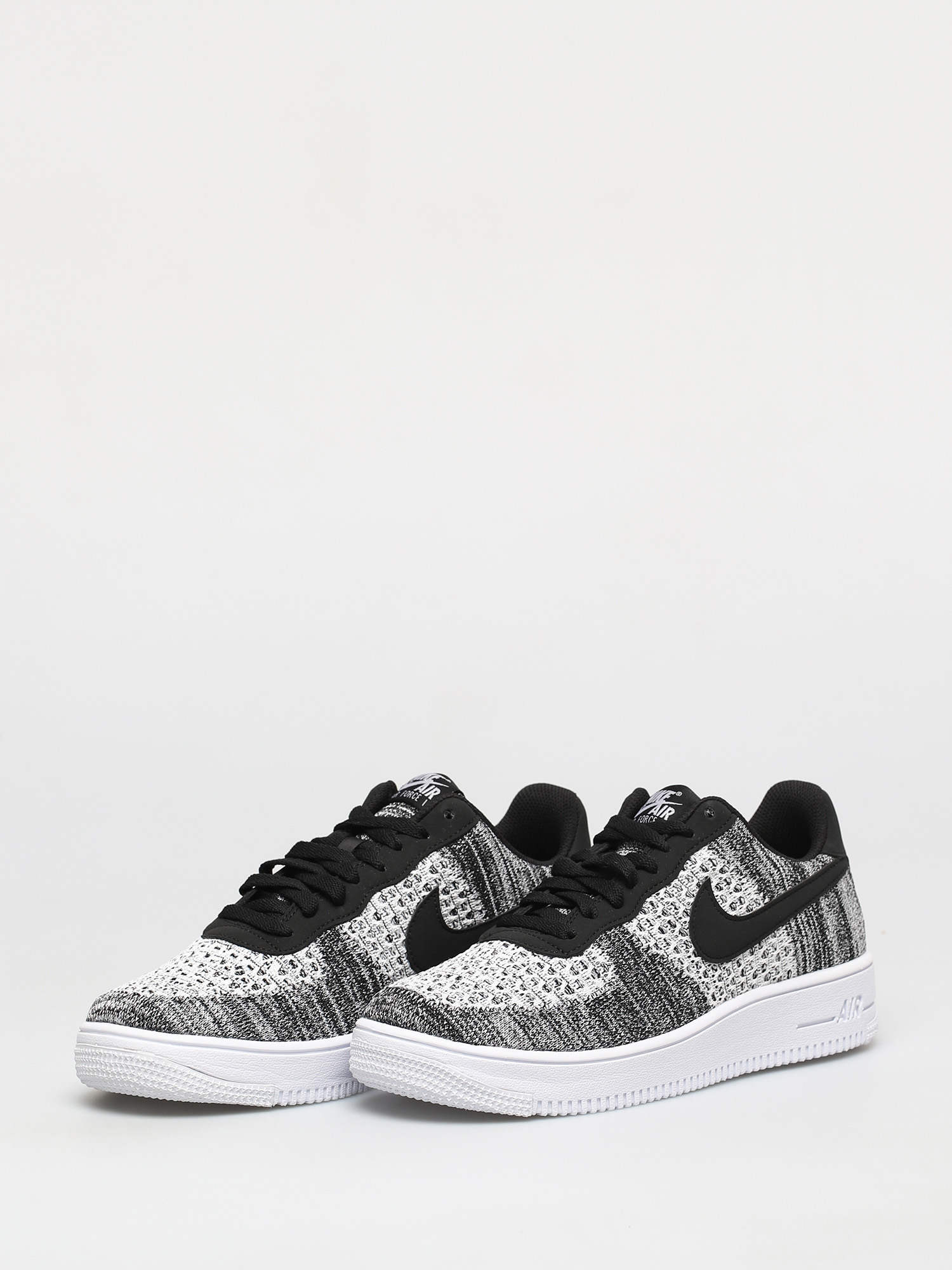Nike Af1 Flyknit Low Shoes grey (black/pure platinum black white)