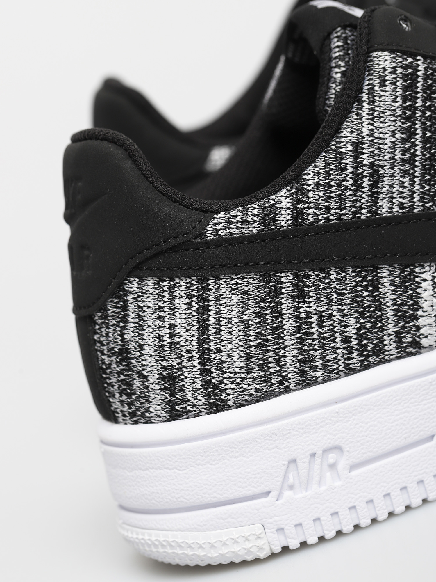 Nike Af1 Flyknit Low Shoes (black/pure platinum black white)
