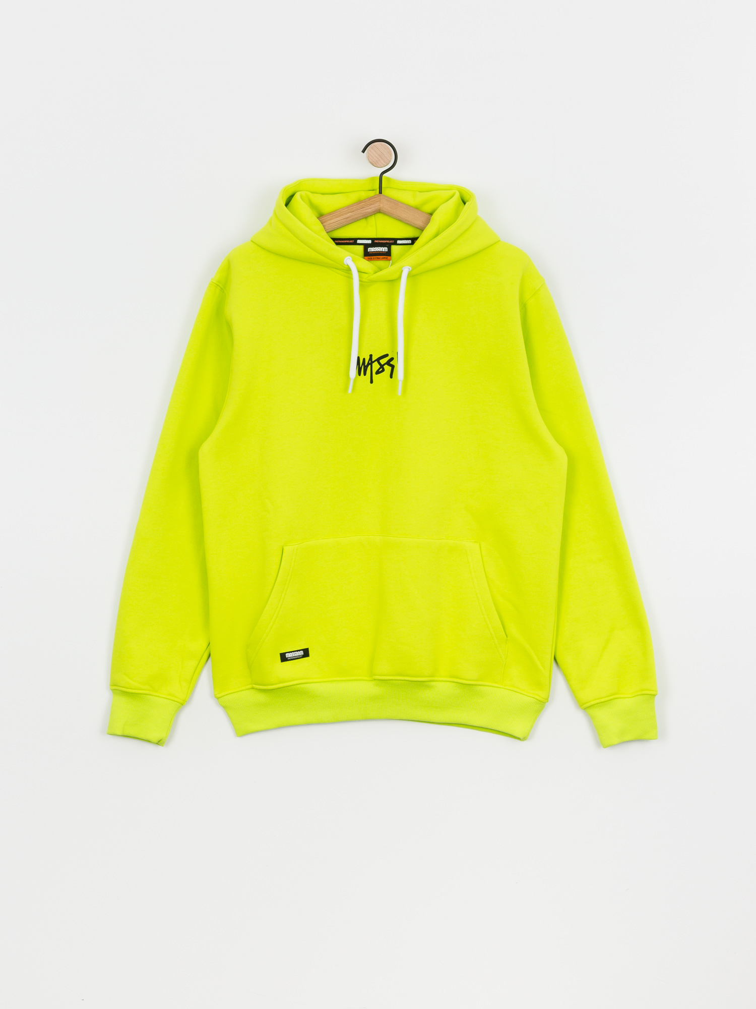 MassDnm Signature Small Logo HD Hoodie (toxic yellow)