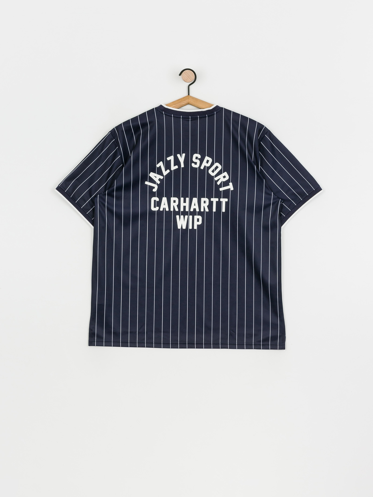 Carhartt WIP X Relevant Parties Jazzy Sport Jersey T-shirt (navy/white stripes)