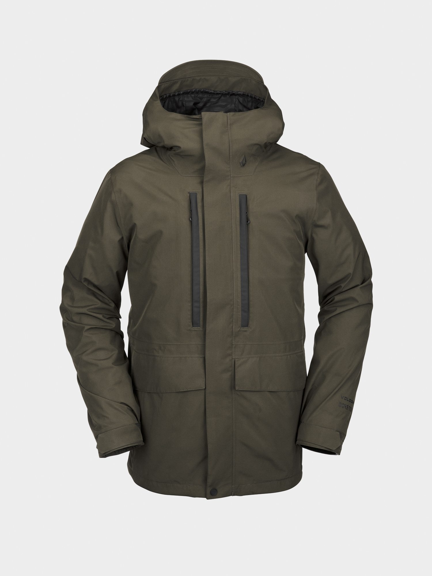Mens Volcom Ten Ins Gore Tex Snowboard jacket (black military)