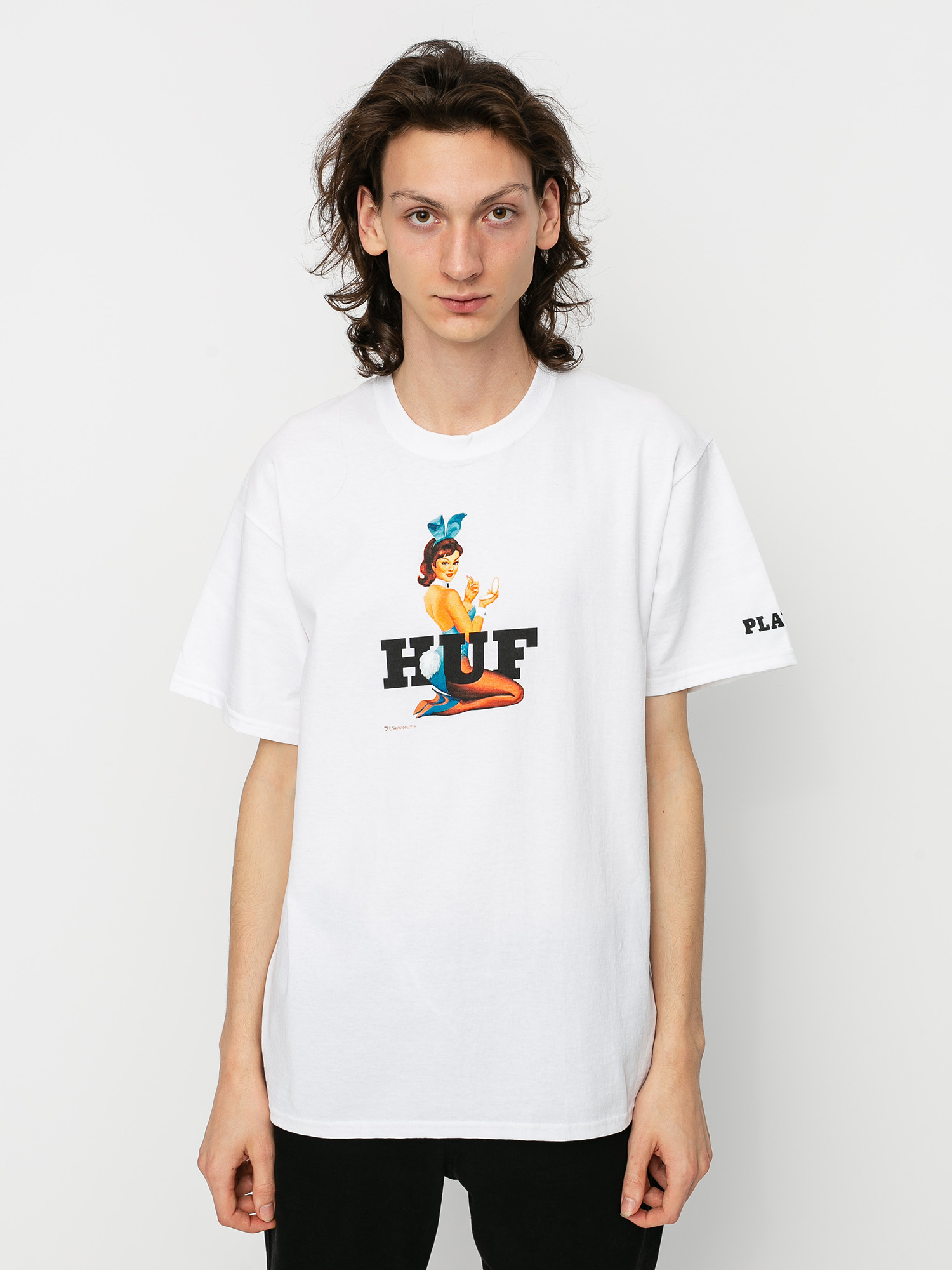 HUF X Playboy Bunny Logo T-Shirt (white)