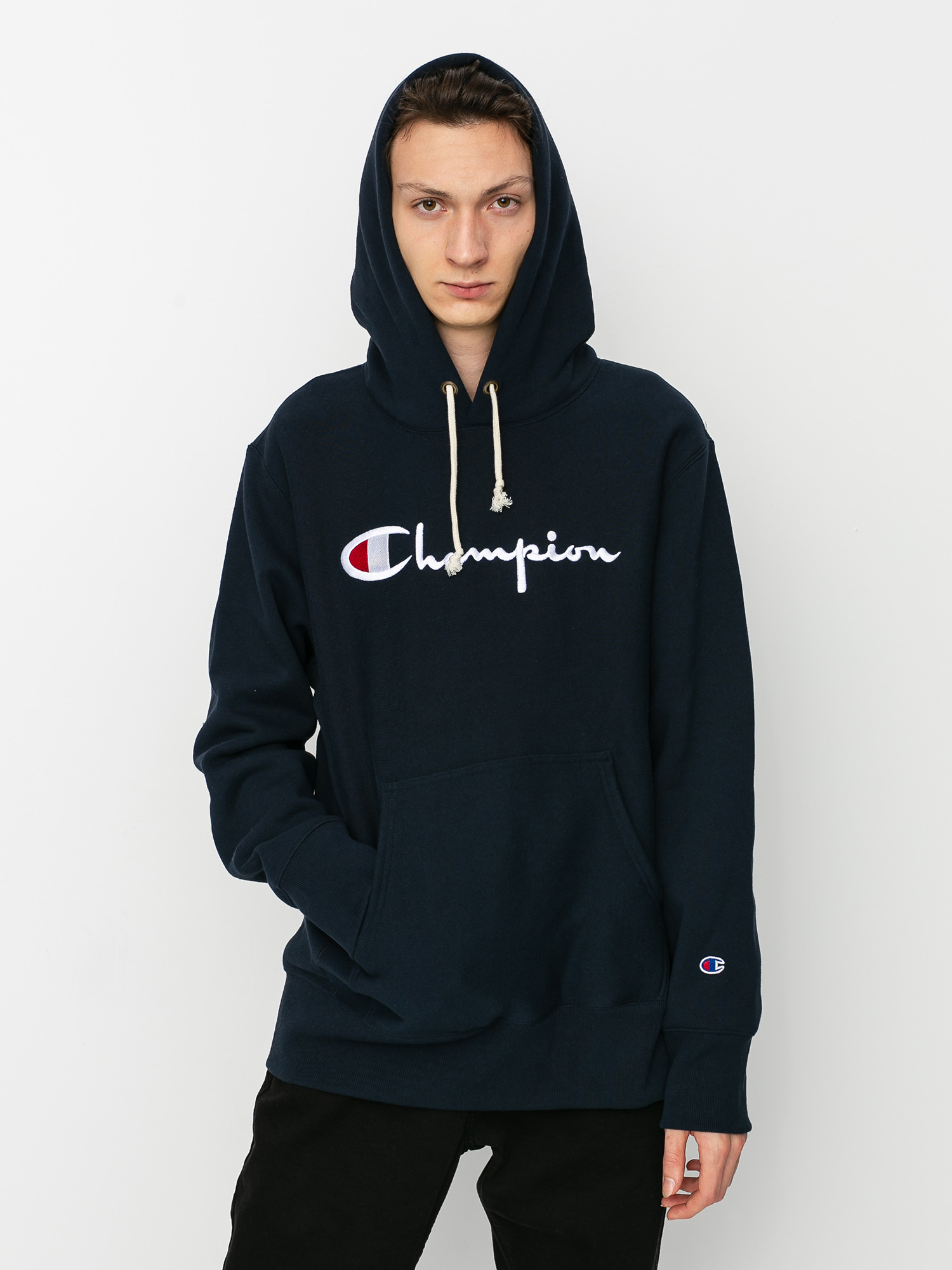 navy blue champion sweats