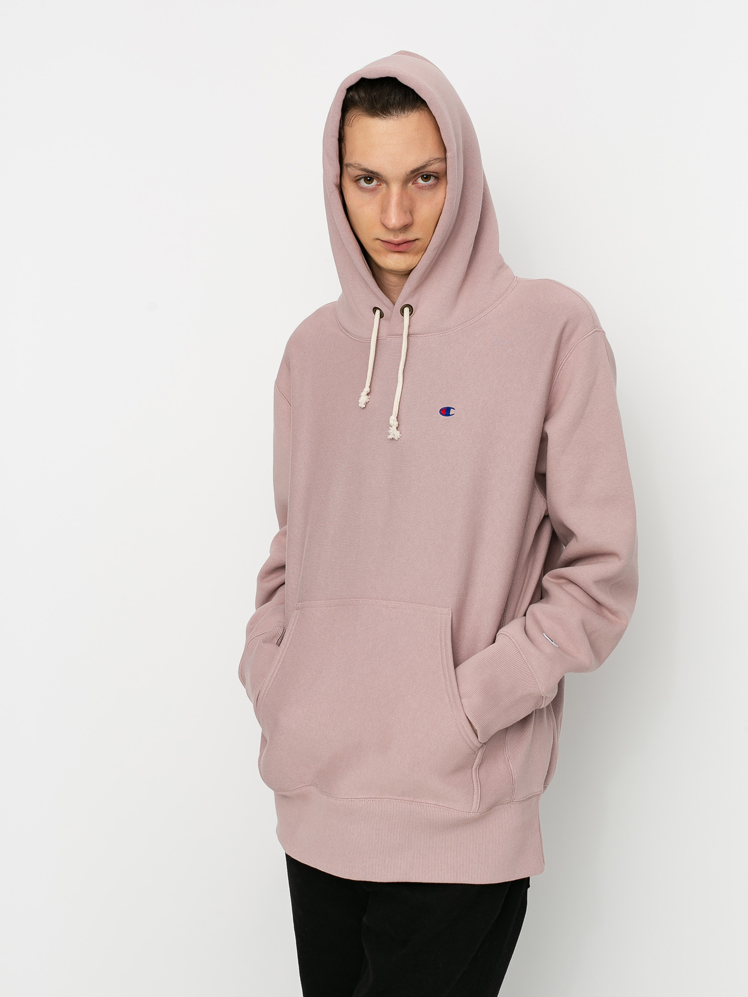 champion sweater zipper pink