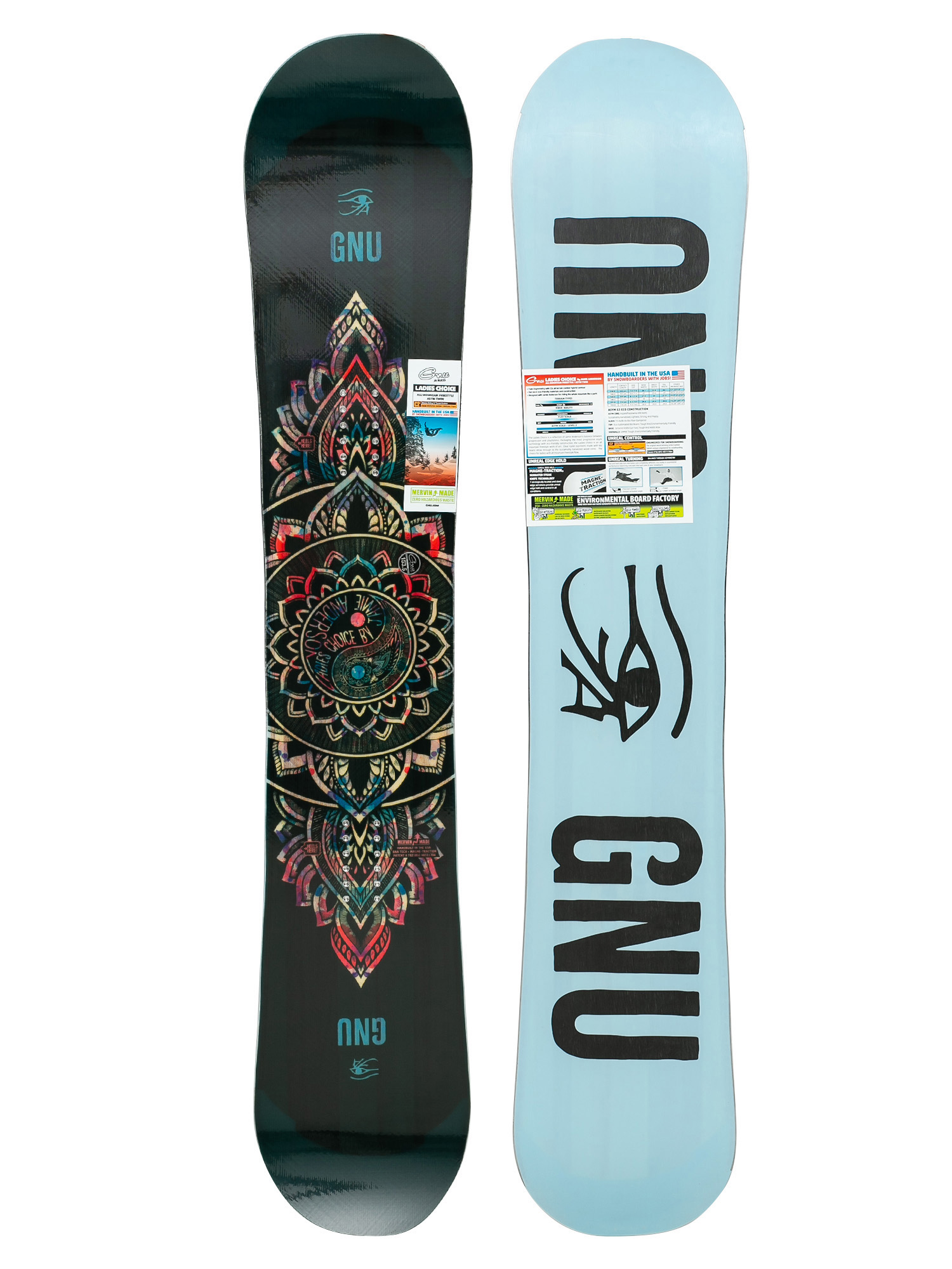 Womens Gnu Ladies Choice Snowboard (blue/black)