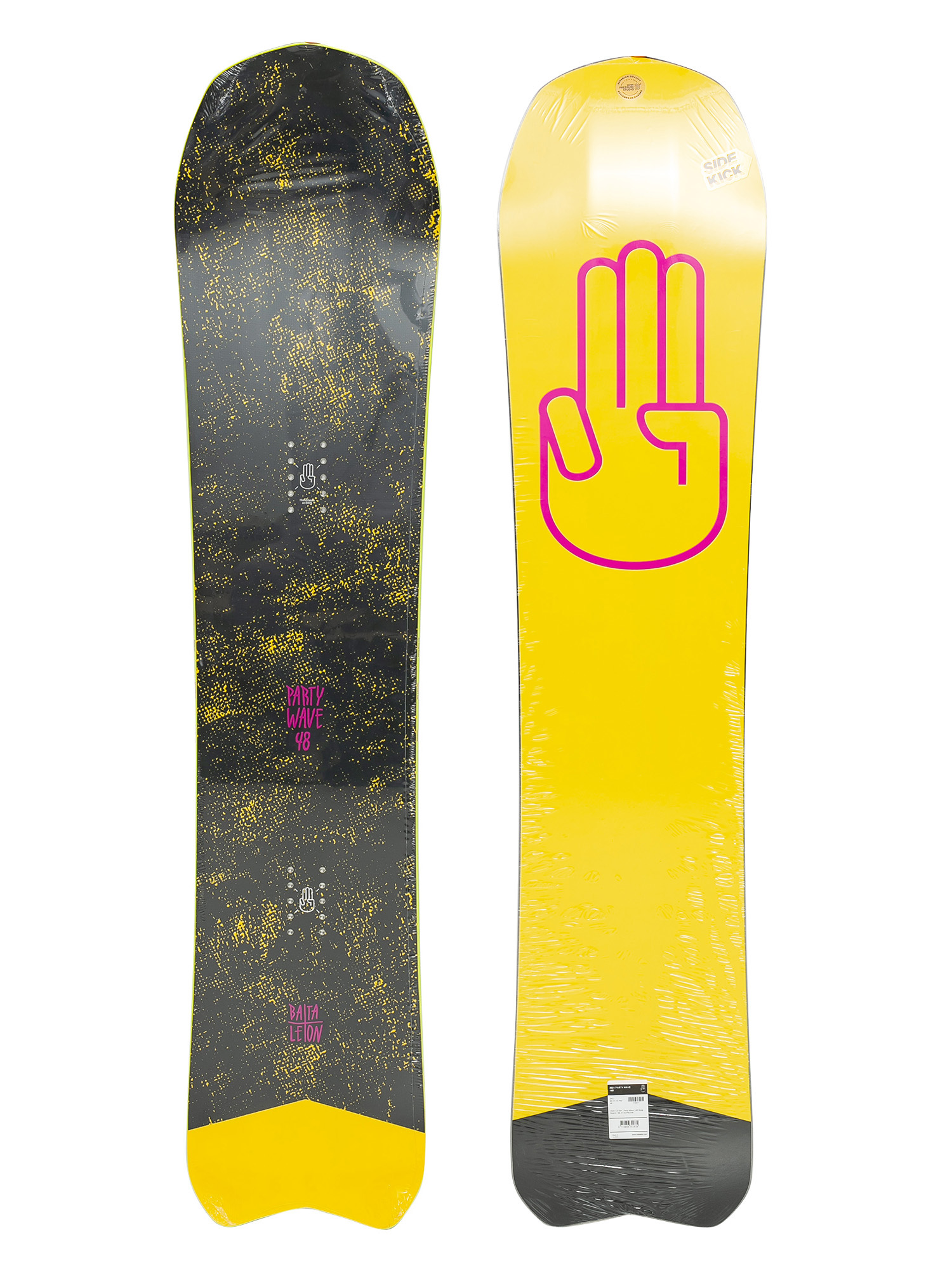 Bataleon Party Wave Snowboard - multicolor (yellow/pink/black)