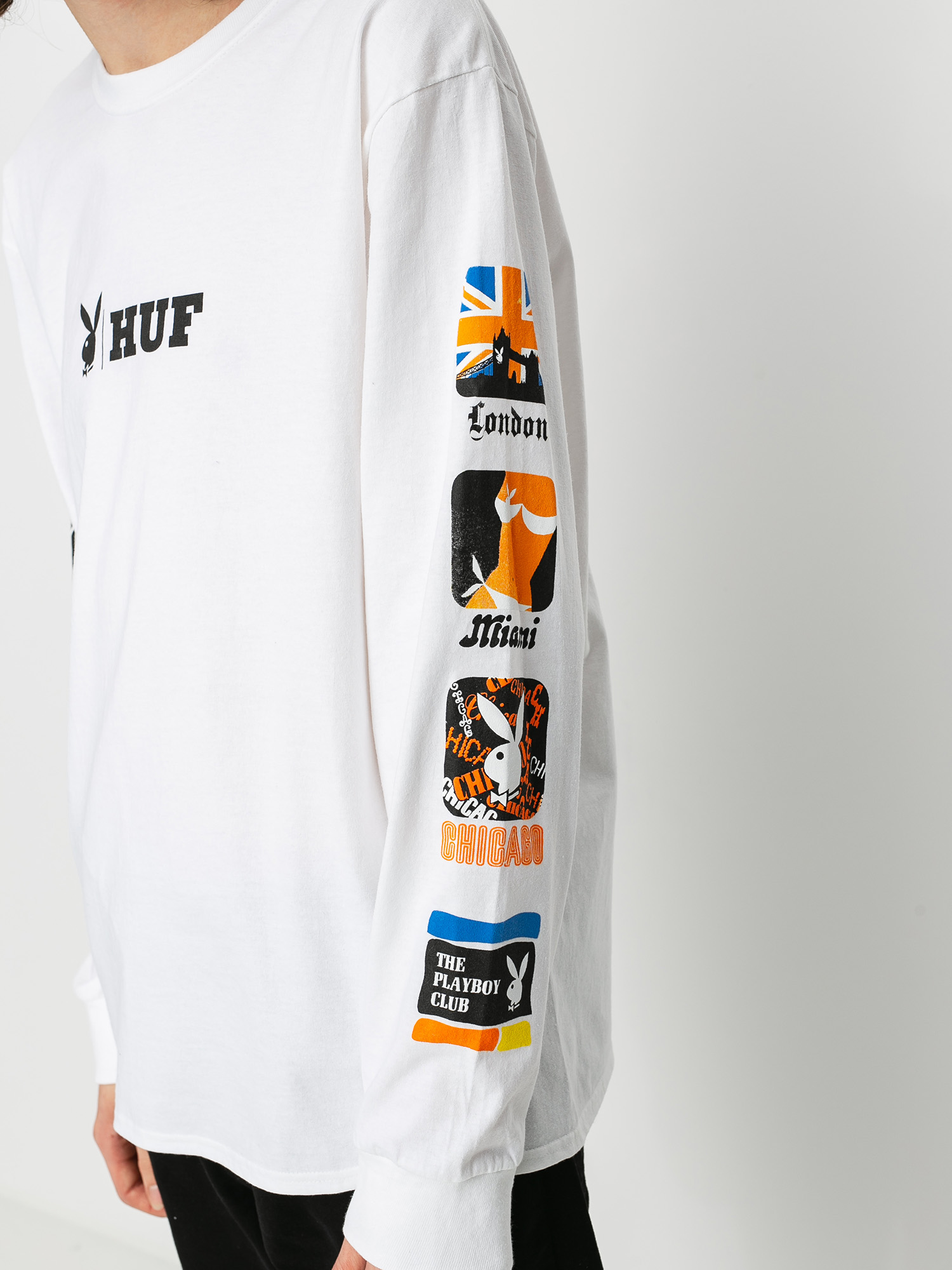 HUF X Playboy Club Intl Longsleeve (white)