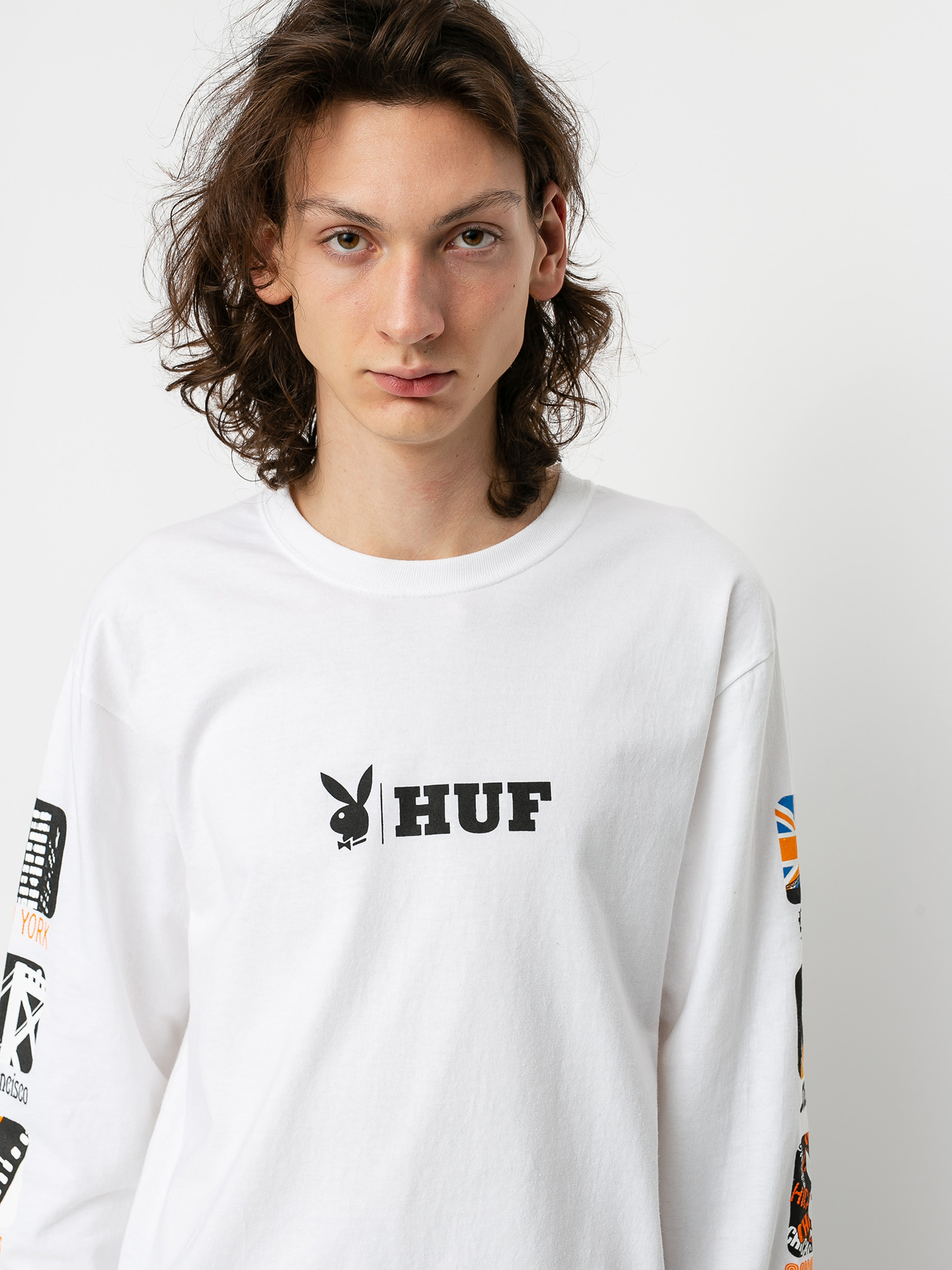 HUF X Playboy Club Intl Longsleeve (white)