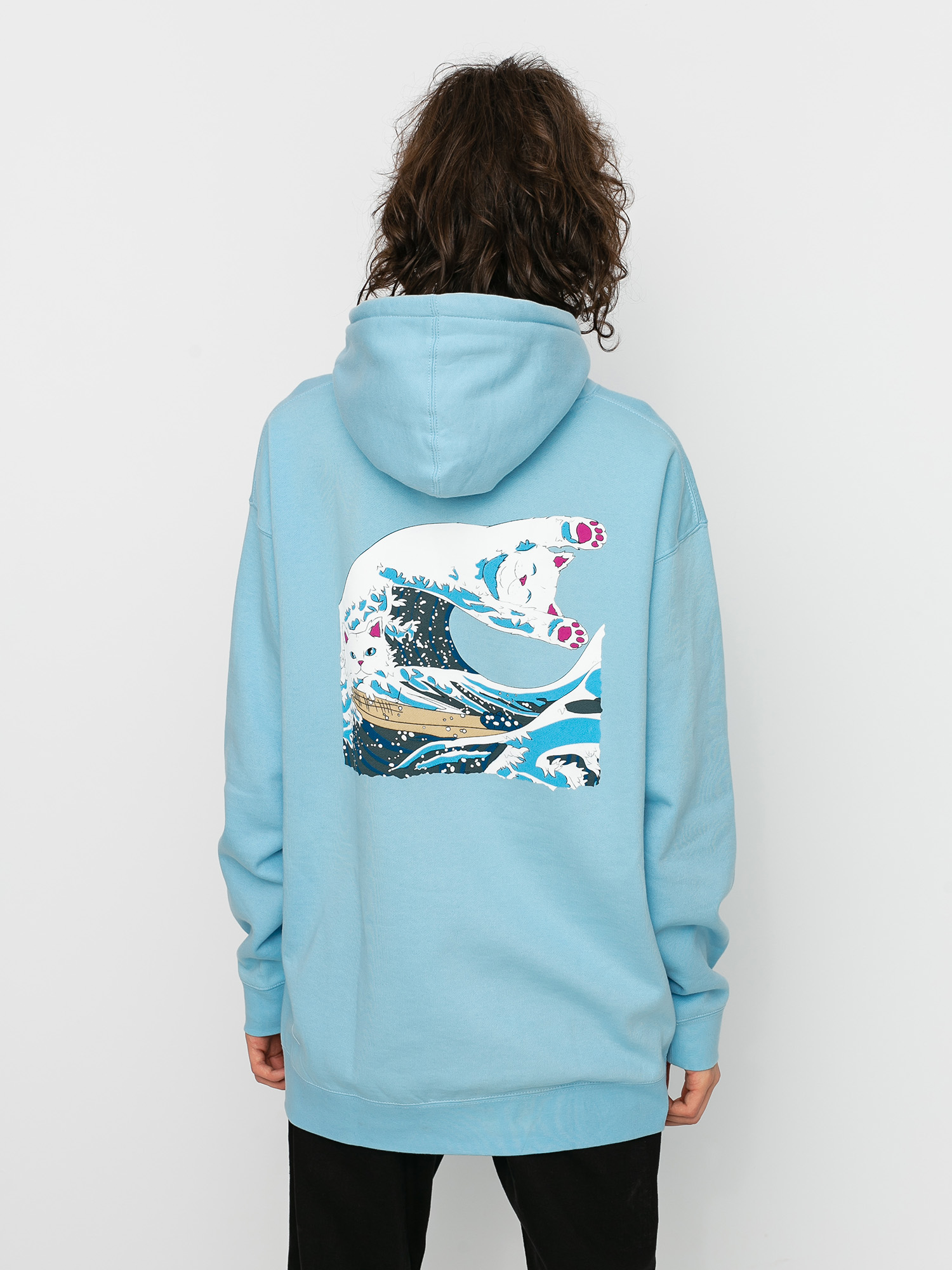 RipNDip Great Wave HD Hoodie (baby blue)