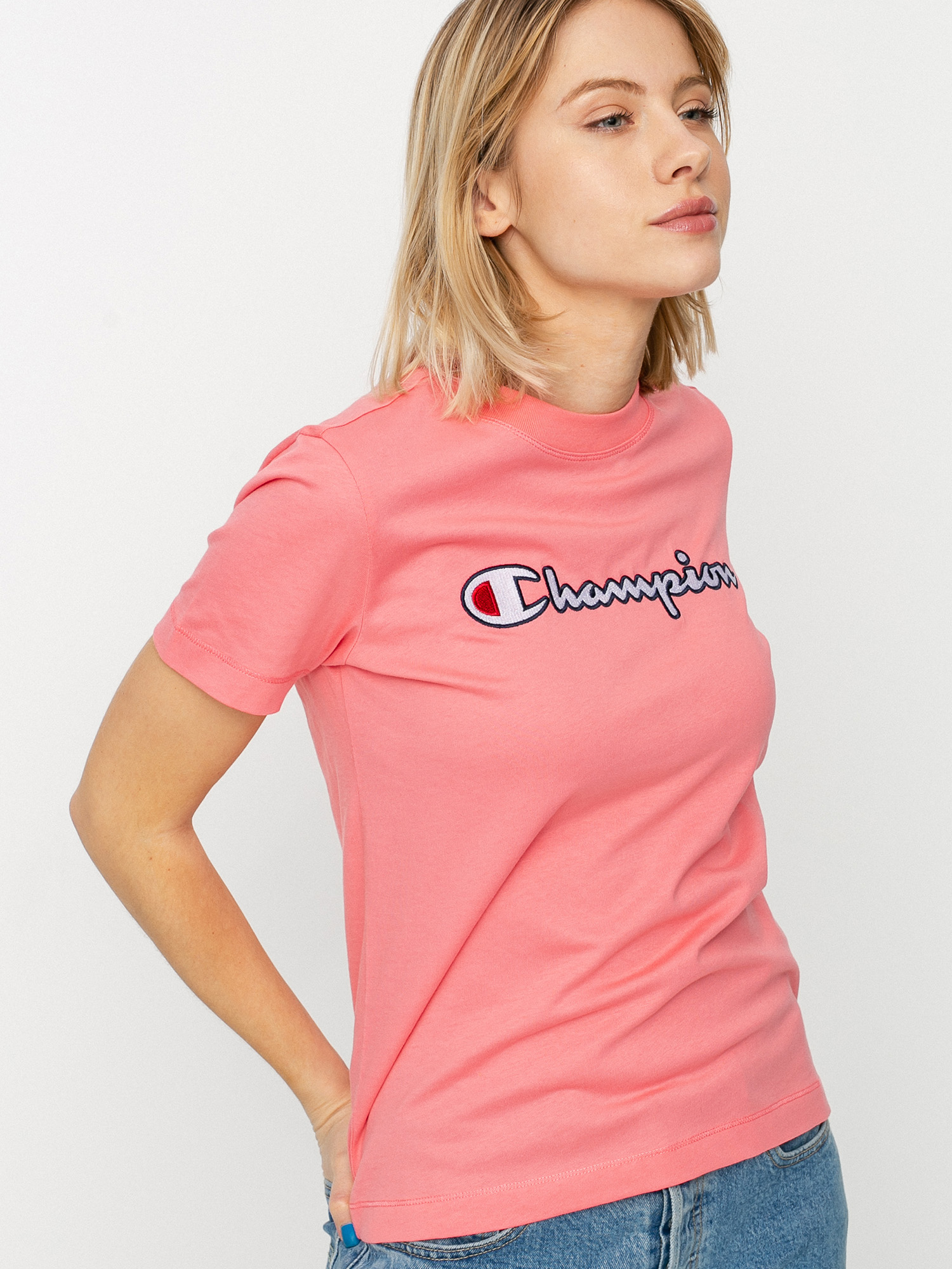 champion tshirt pink