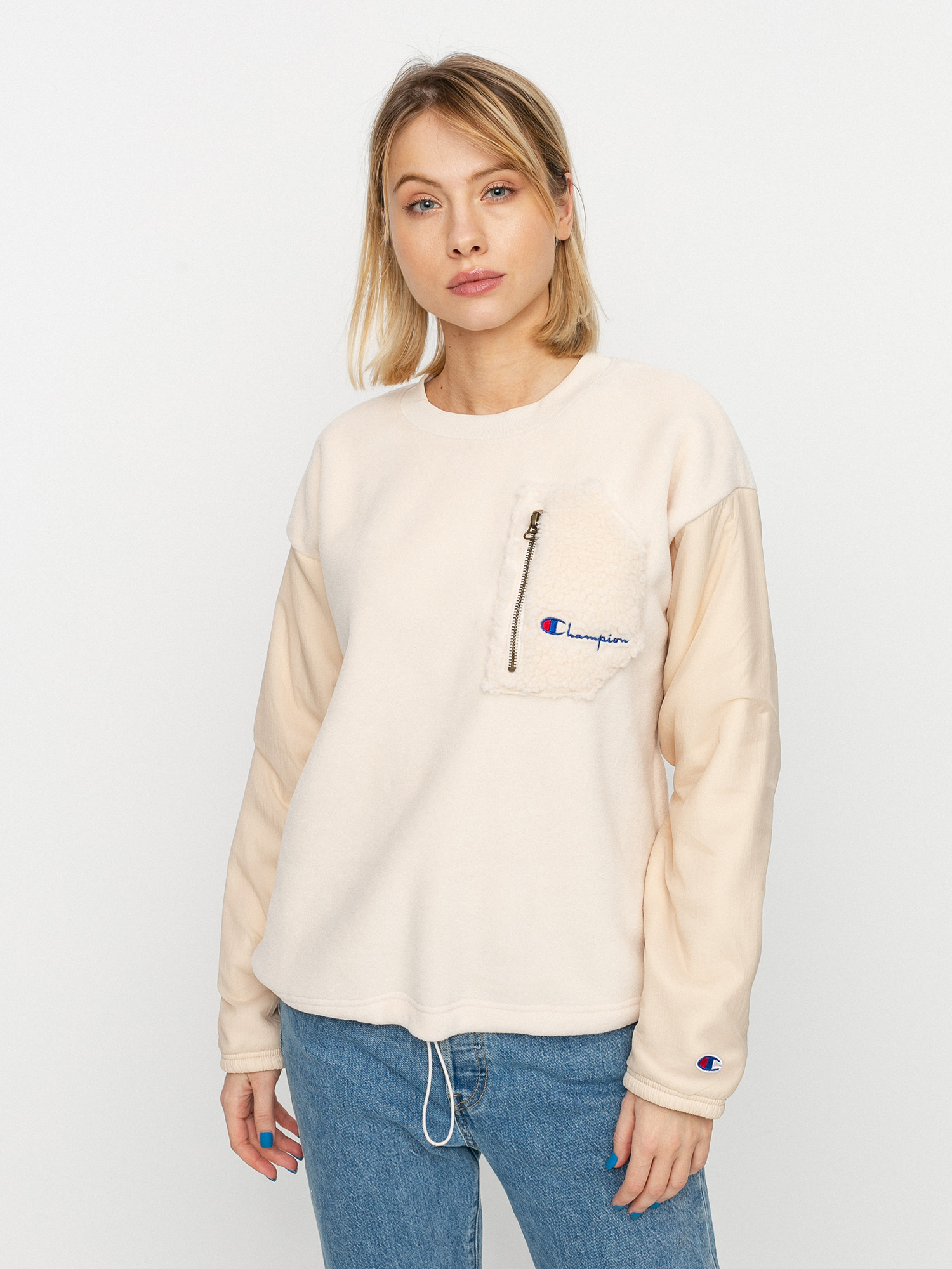 Champion Crewneck Sweatsuit 113507 Sweatshirt Wmn beige (sdd)