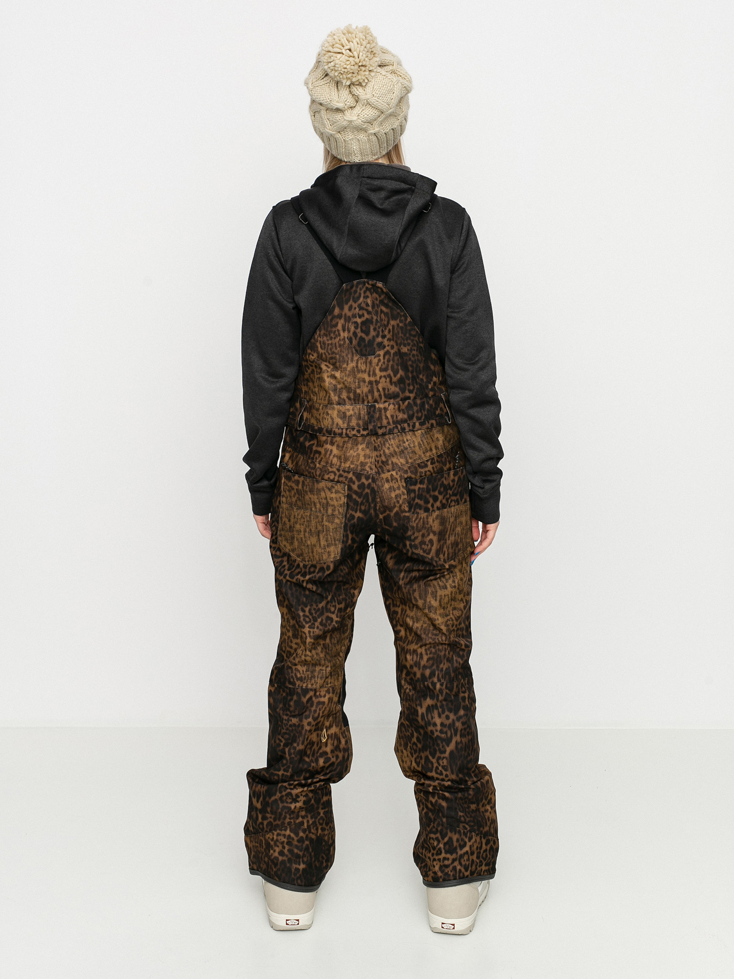 Womens Volcom Swift Bib Overall Snowboard pants (leopard)