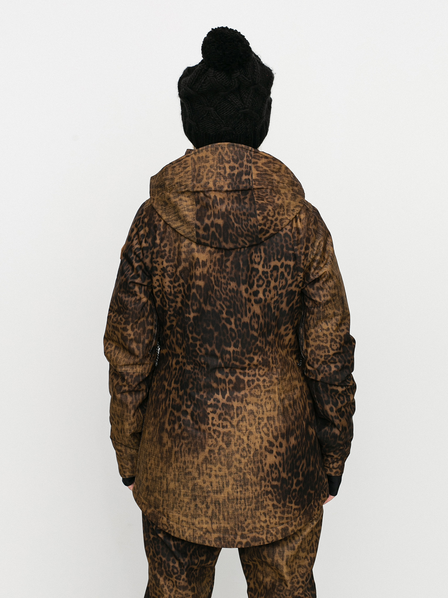 Womens Volcom Shelter 3D Stretch Snowboard jacket (leopard)