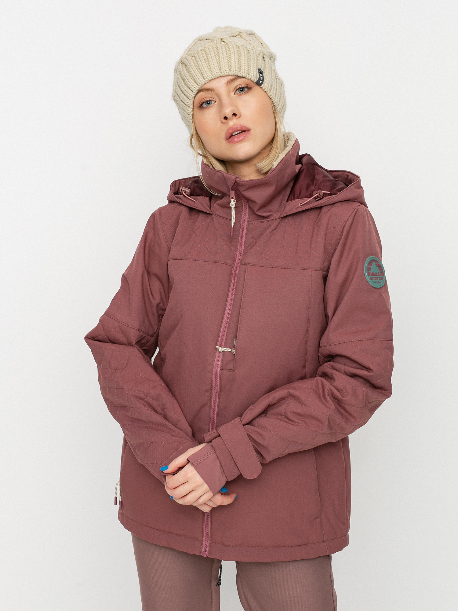 Womens Burton Tulum Stretch Snowboard jacket (rose brown)