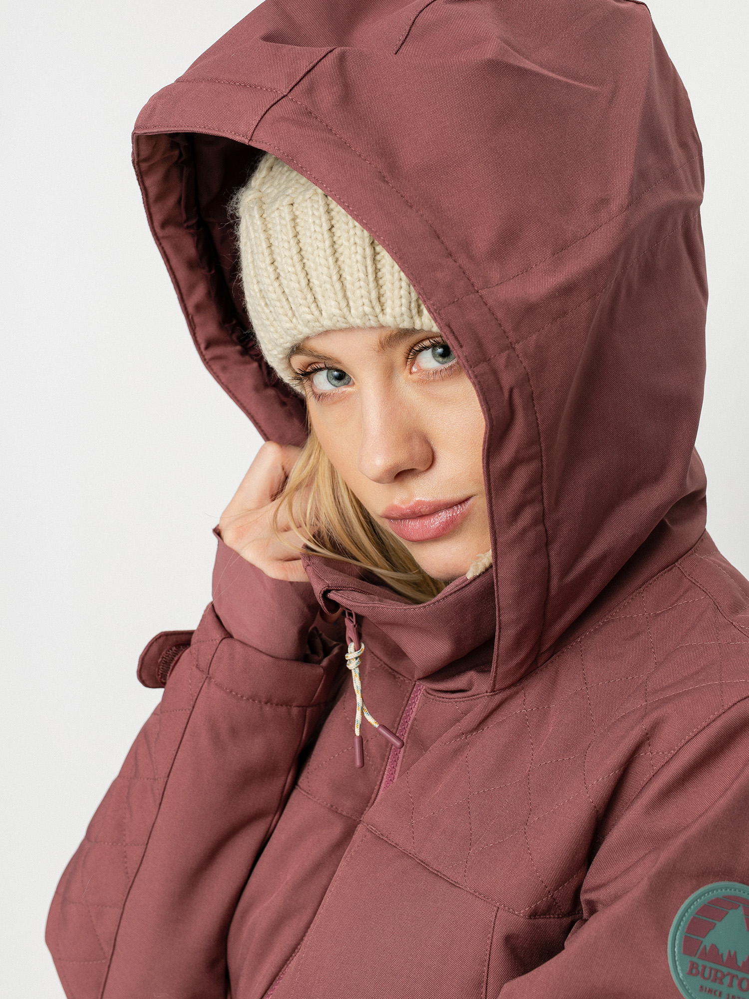 Womens Burton Tulum Stretch Snowboard jacket (rose brown)