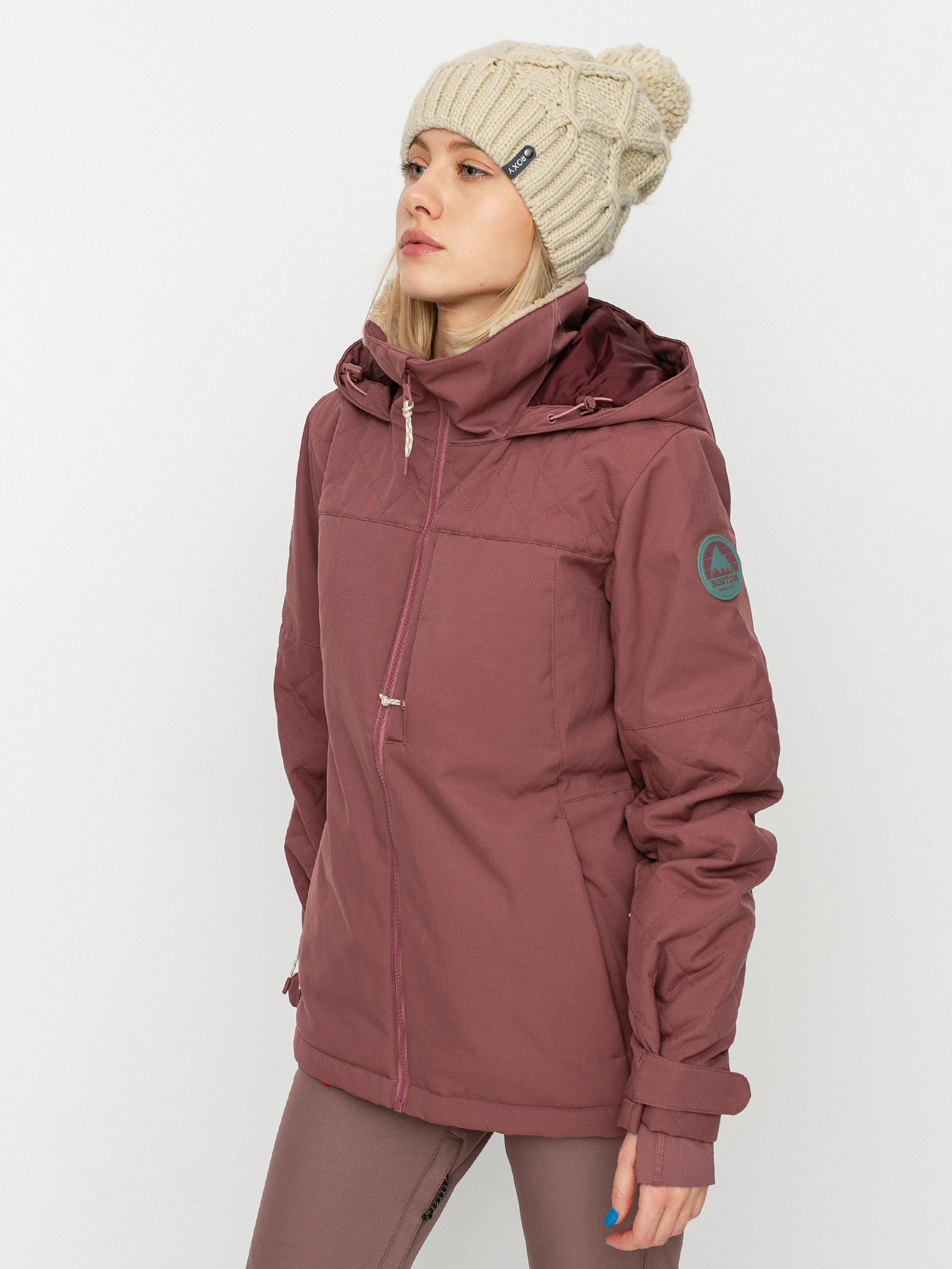 Womens Burton Tulum Stretch Snowboard jacket (rose brown)
